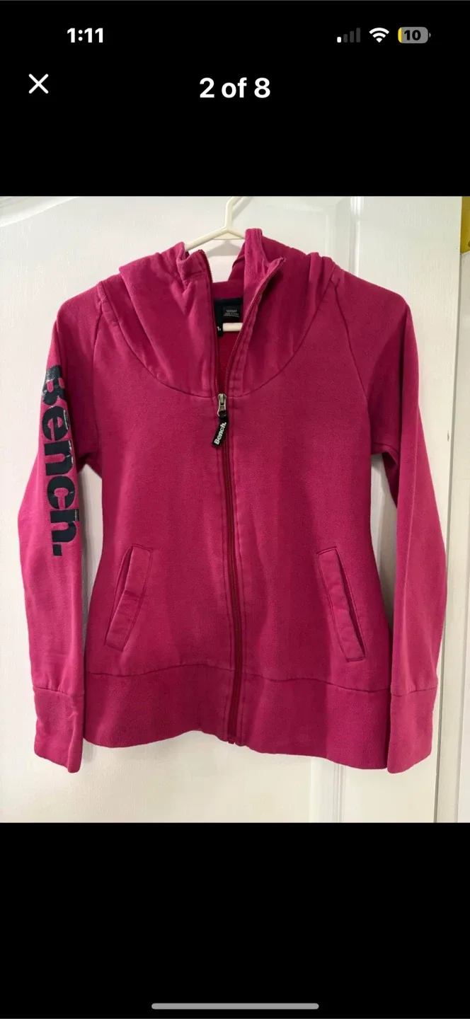 Bench Pink Full Zip Hoodie - Size S thumbnail