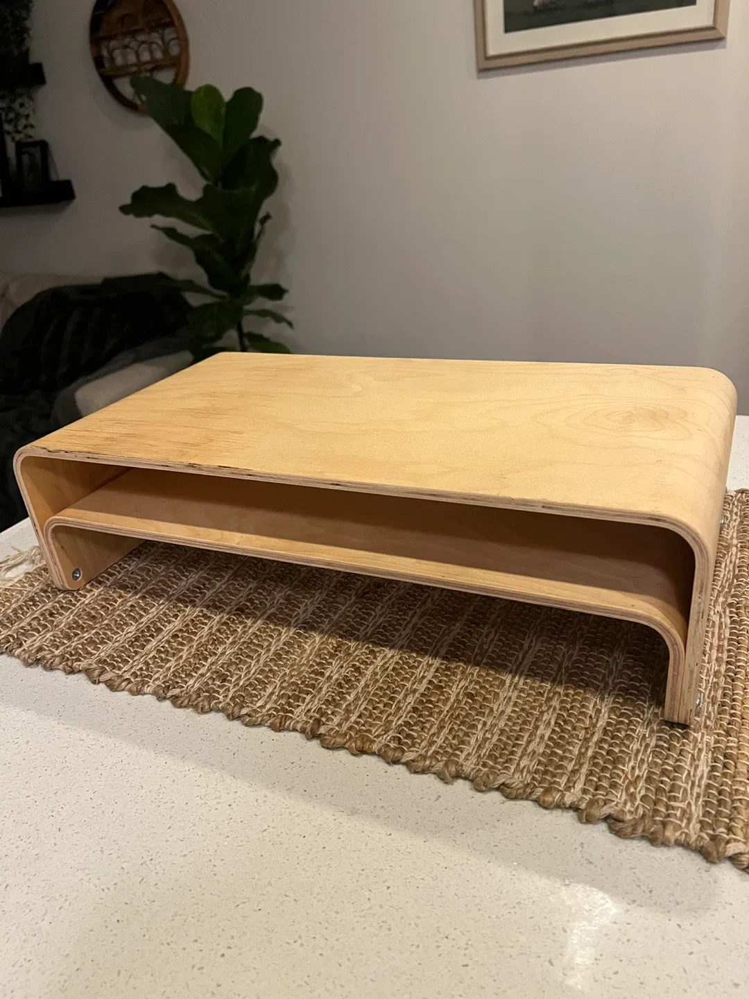 IKEA Vattenkar Laptop/Monitor Stand - Birch thumbnail