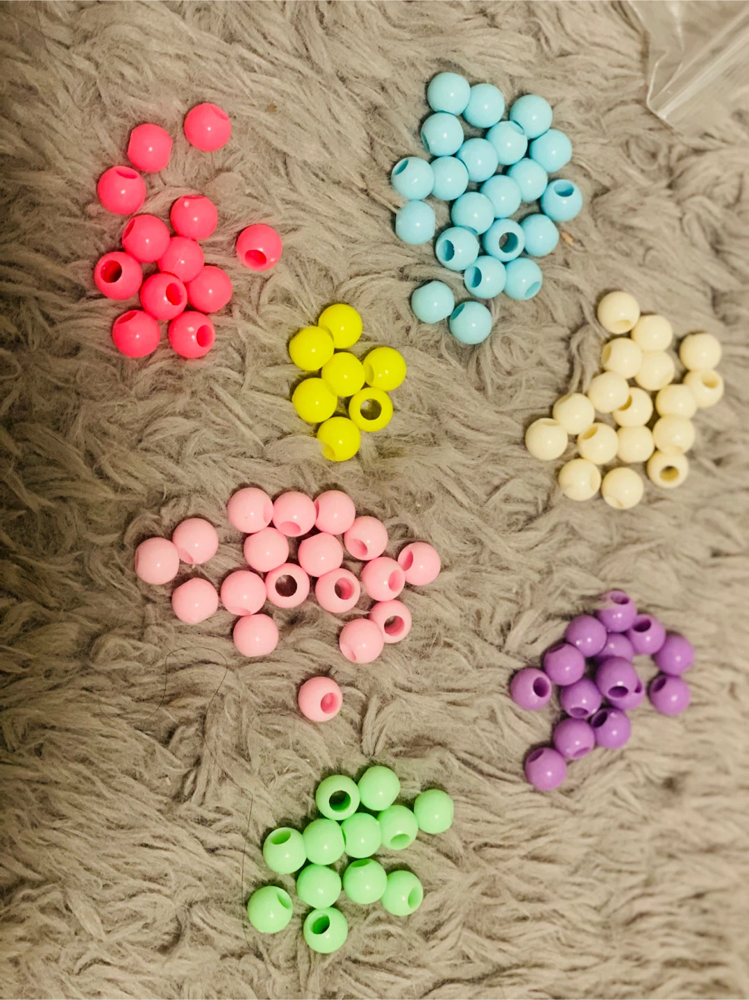 New Craft Beads - Assorted Colours - 101 pcs
