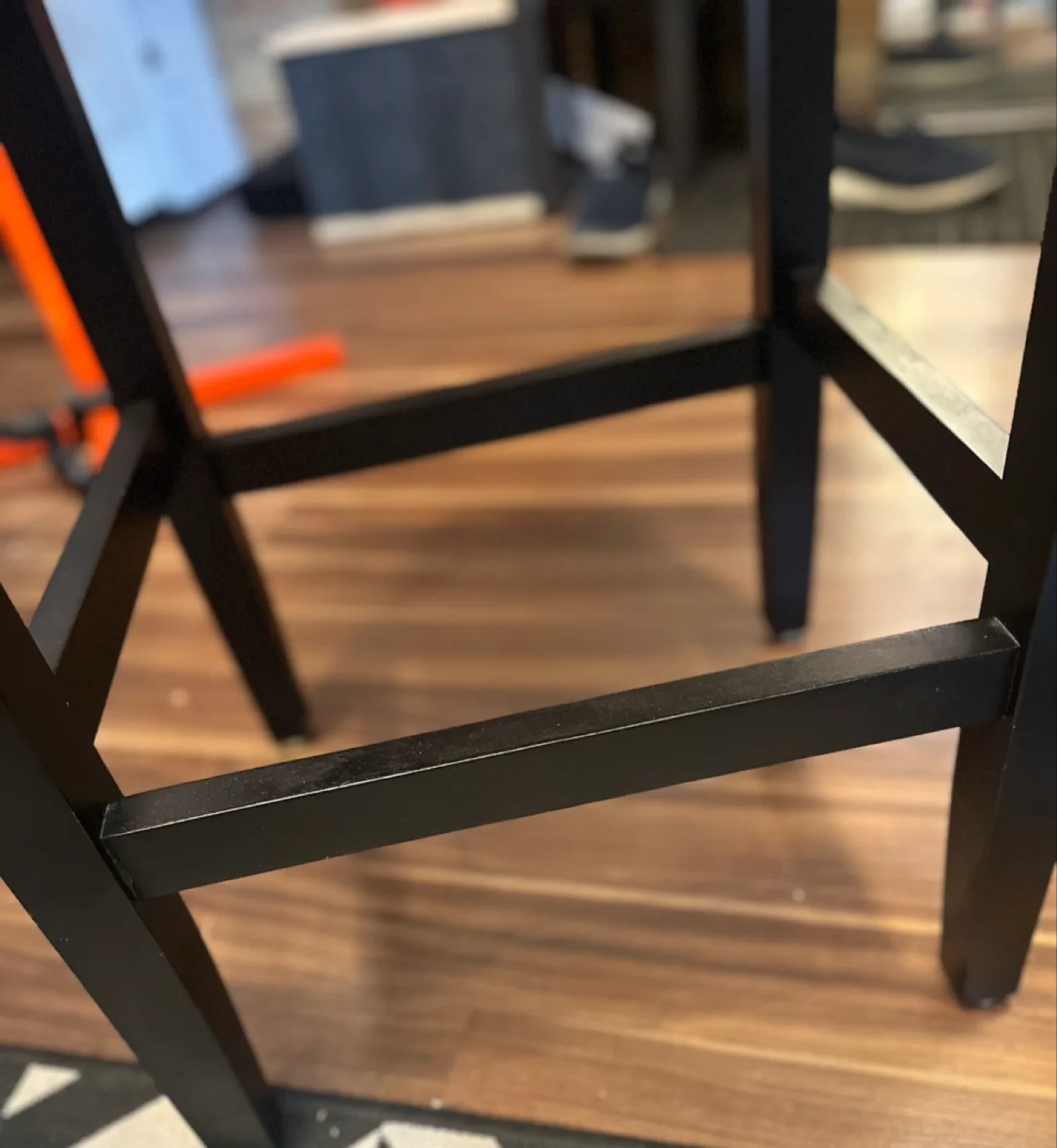 Brown Leather counter Stools - Set of 2 image indicator(5)