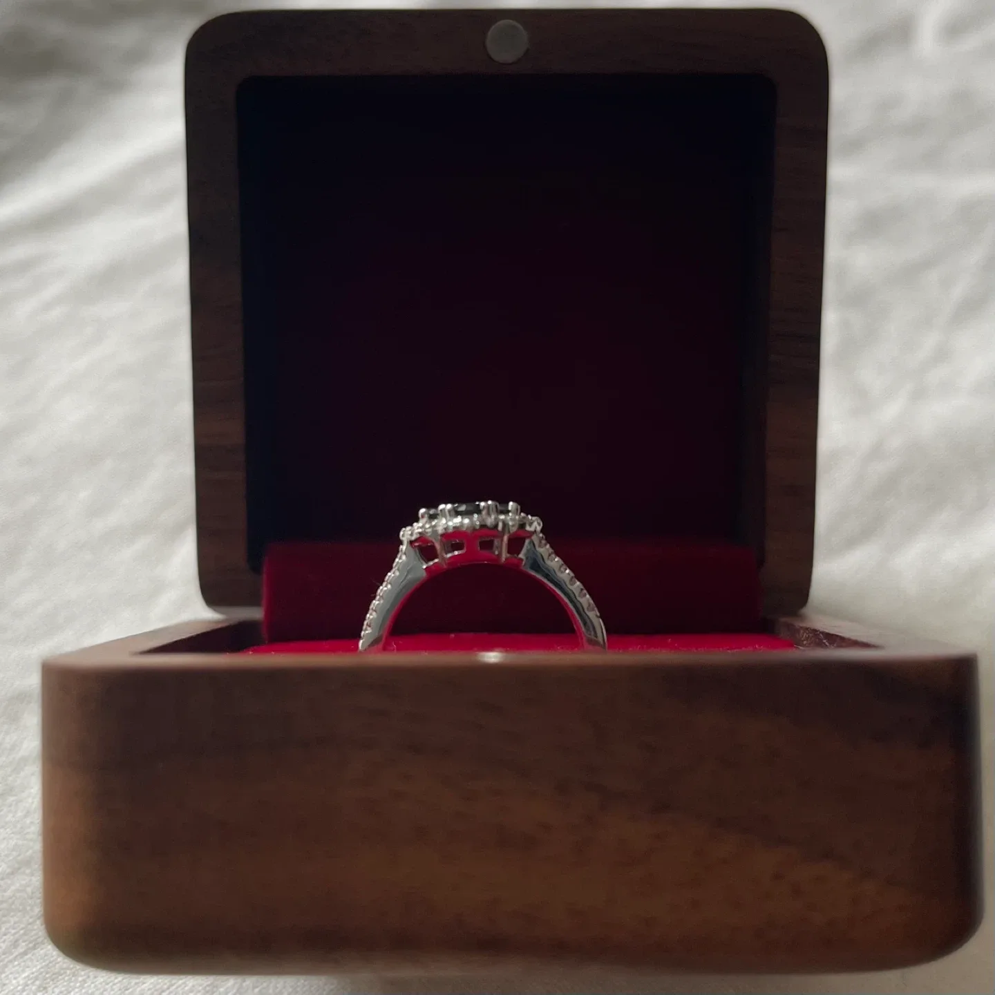 Black Diamond Moissanite Clover Pavé Set Ring image indicator(3)