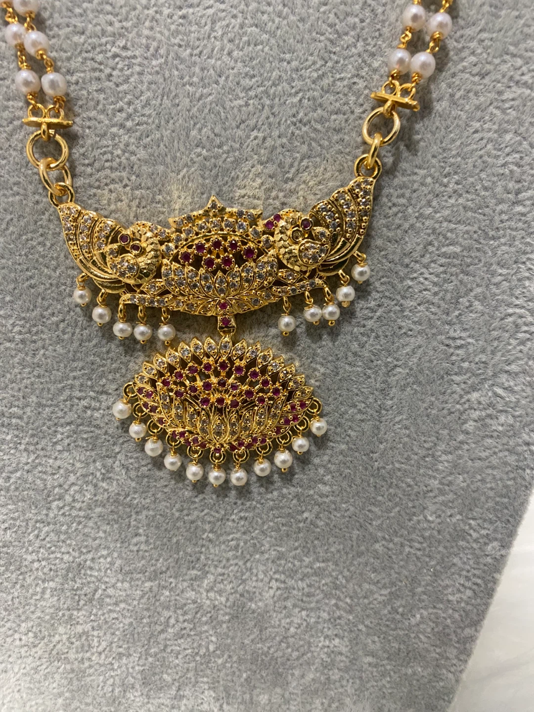 Gold-toned Necklace with Pearl Accents - photo 5