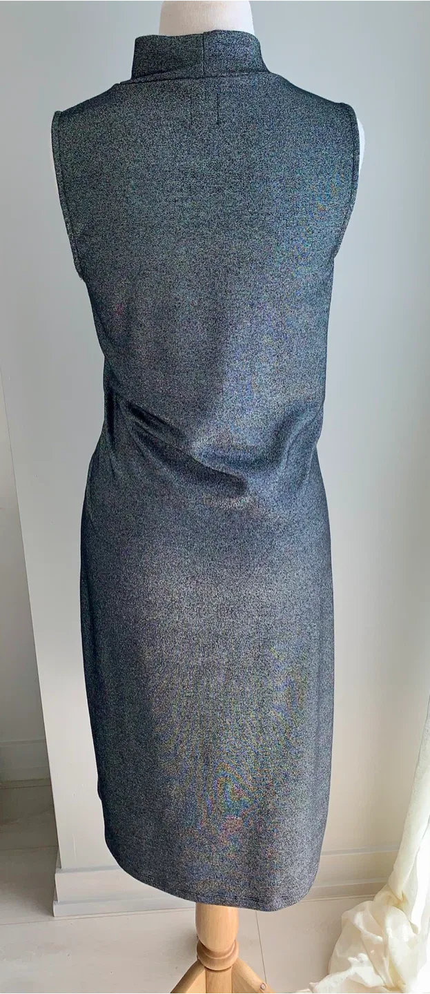 New GAP Graphite Grey Sleeveless Dress - Size Large image indicator(2)