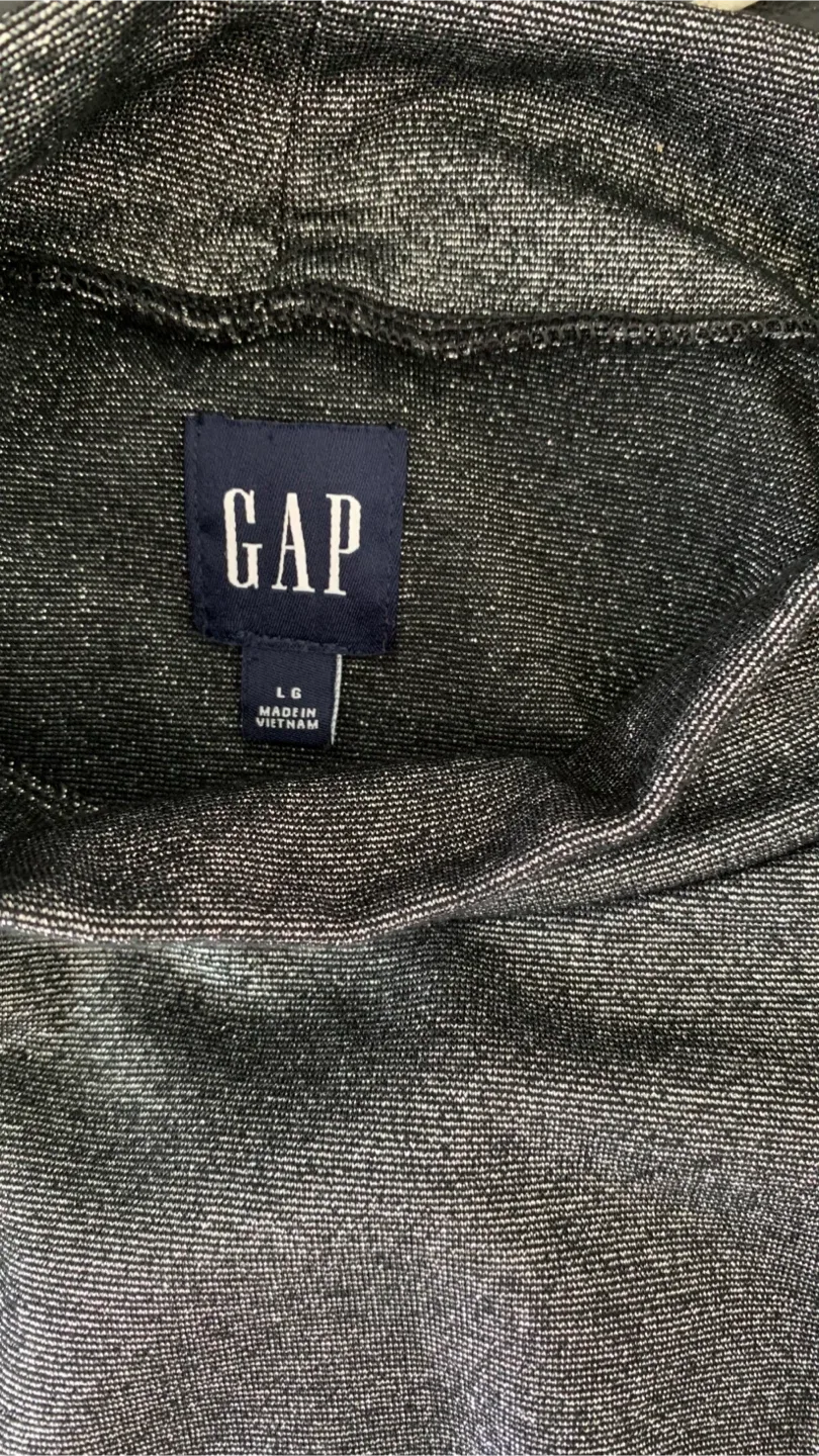 New GAP Graphite Grey Sleeveless Dress - Size Large image indicator(5)