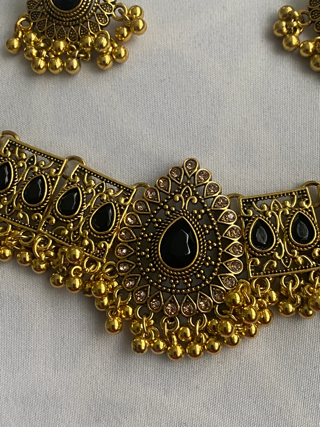 Gold Tone Necklace & Earring Set - photo 2