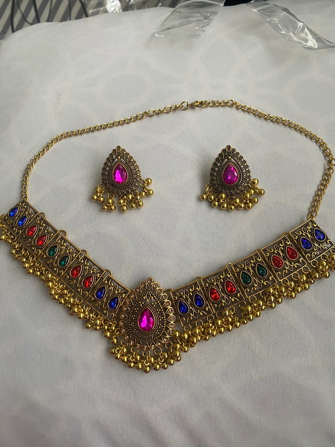 Necklace and Earring Set - Gold Tone - photo 4
