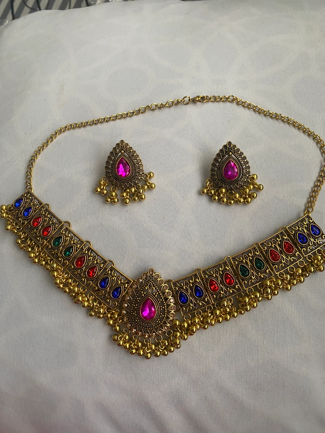 Necklace and Earring Set - Gold Tone - photo 3