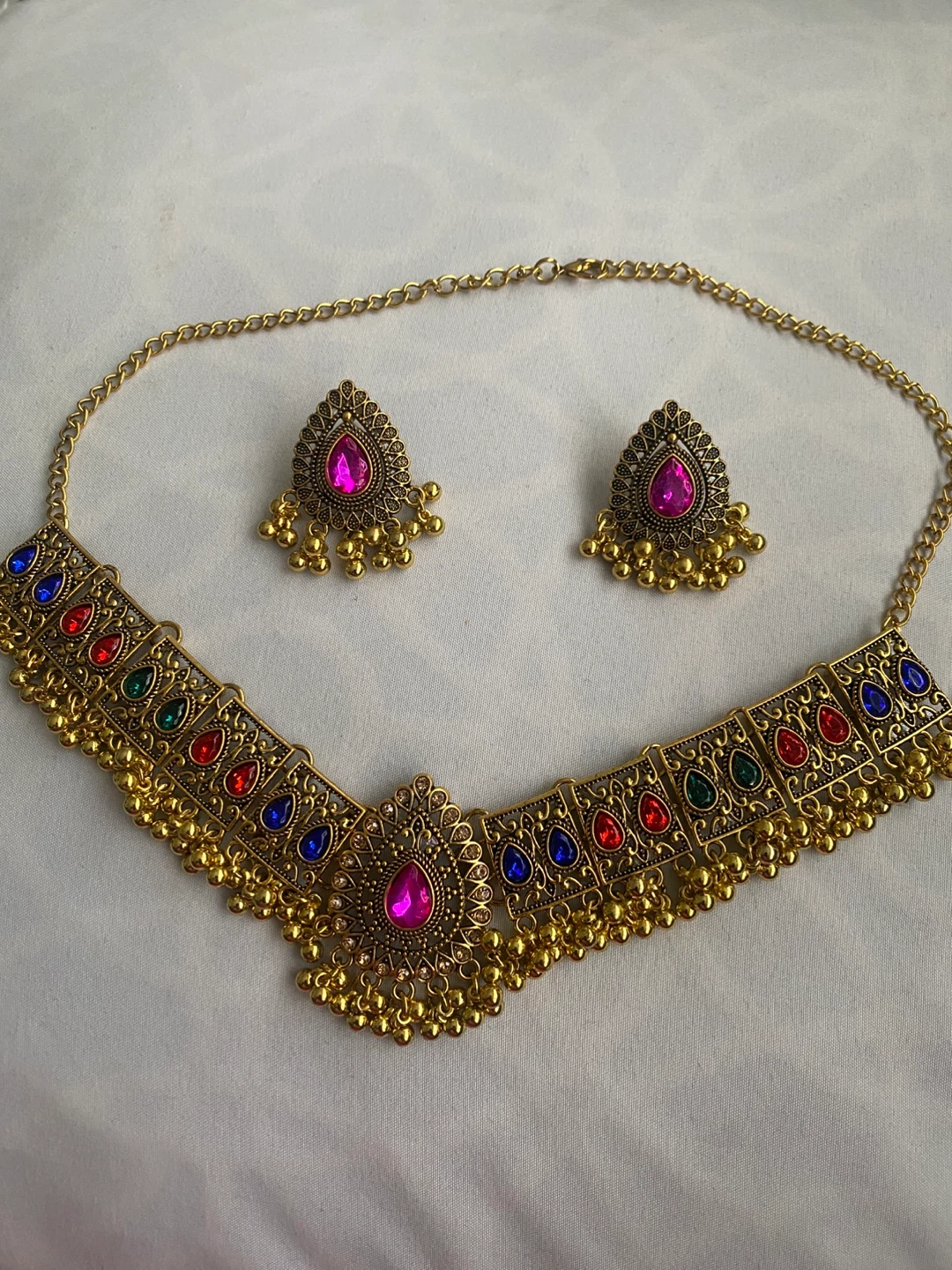 Necklace and Earring Set - Gold Tone - photo 2