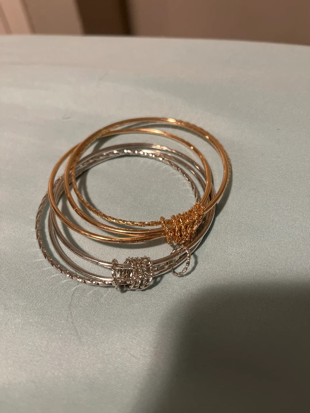 🥕Bangle Bracelets - Gold and Silver thumbnail
