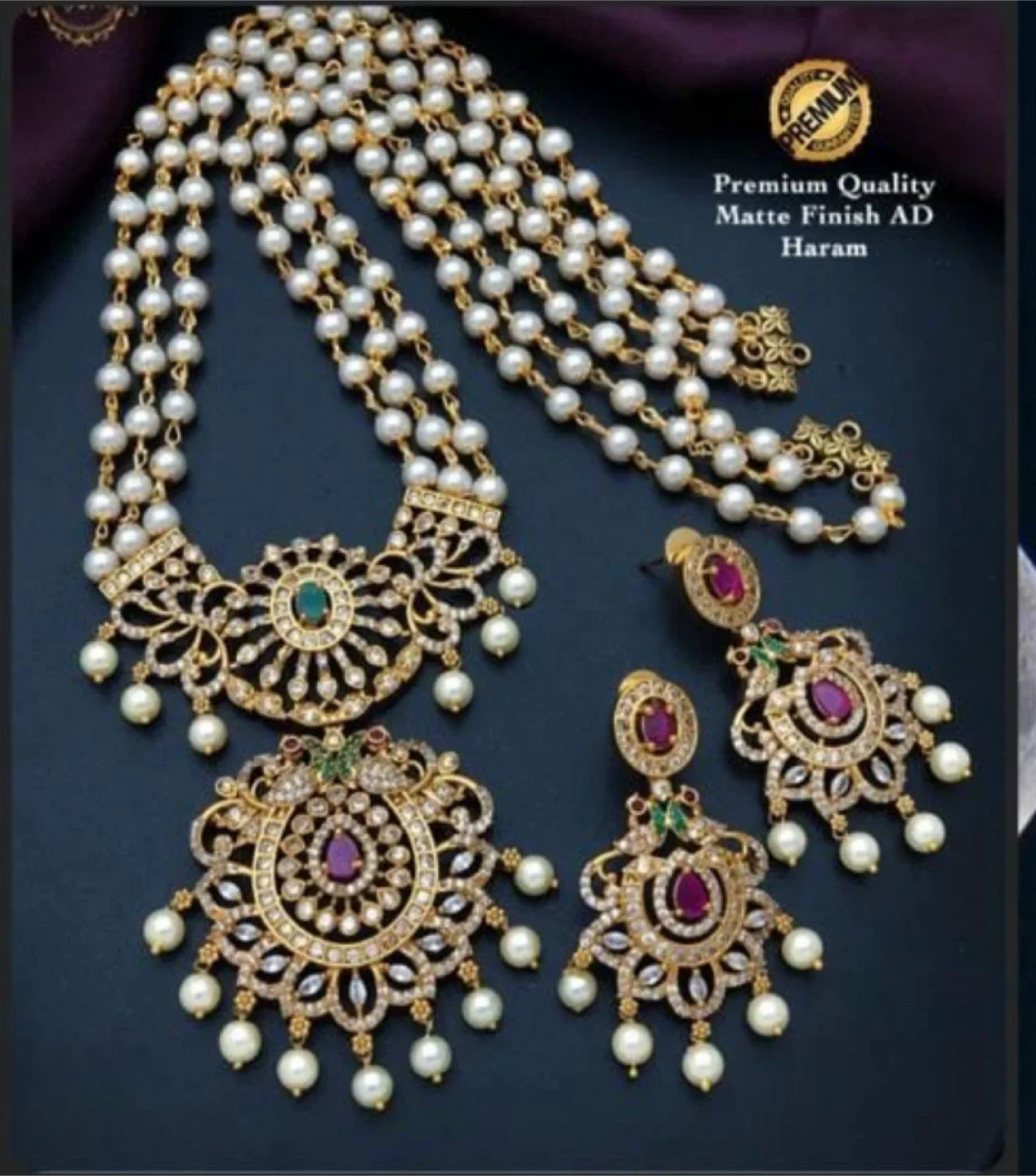 Premium Quality Matte Finish AD Haram Set thumbnail