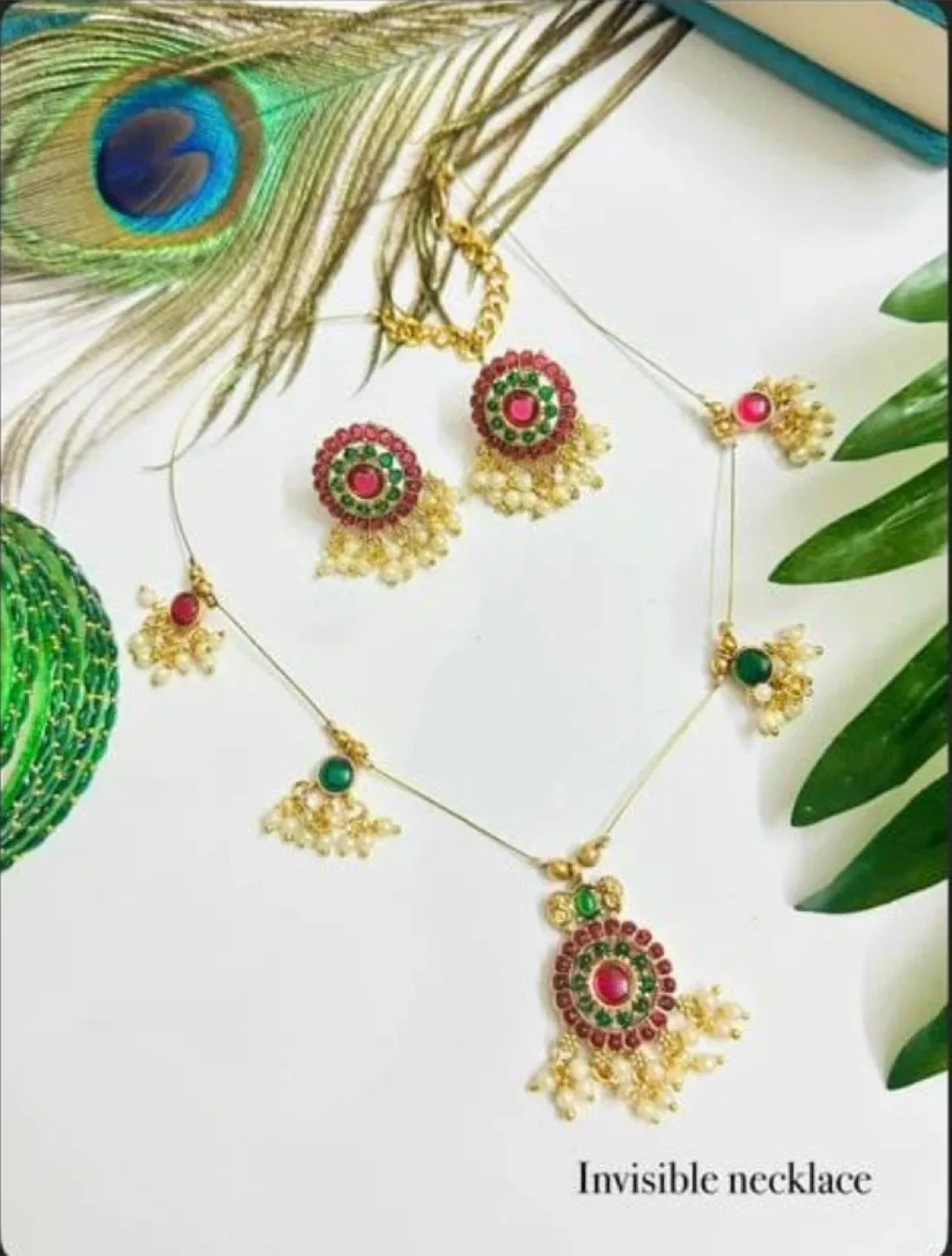 Invisible Necklace & Earring Set thumbnail