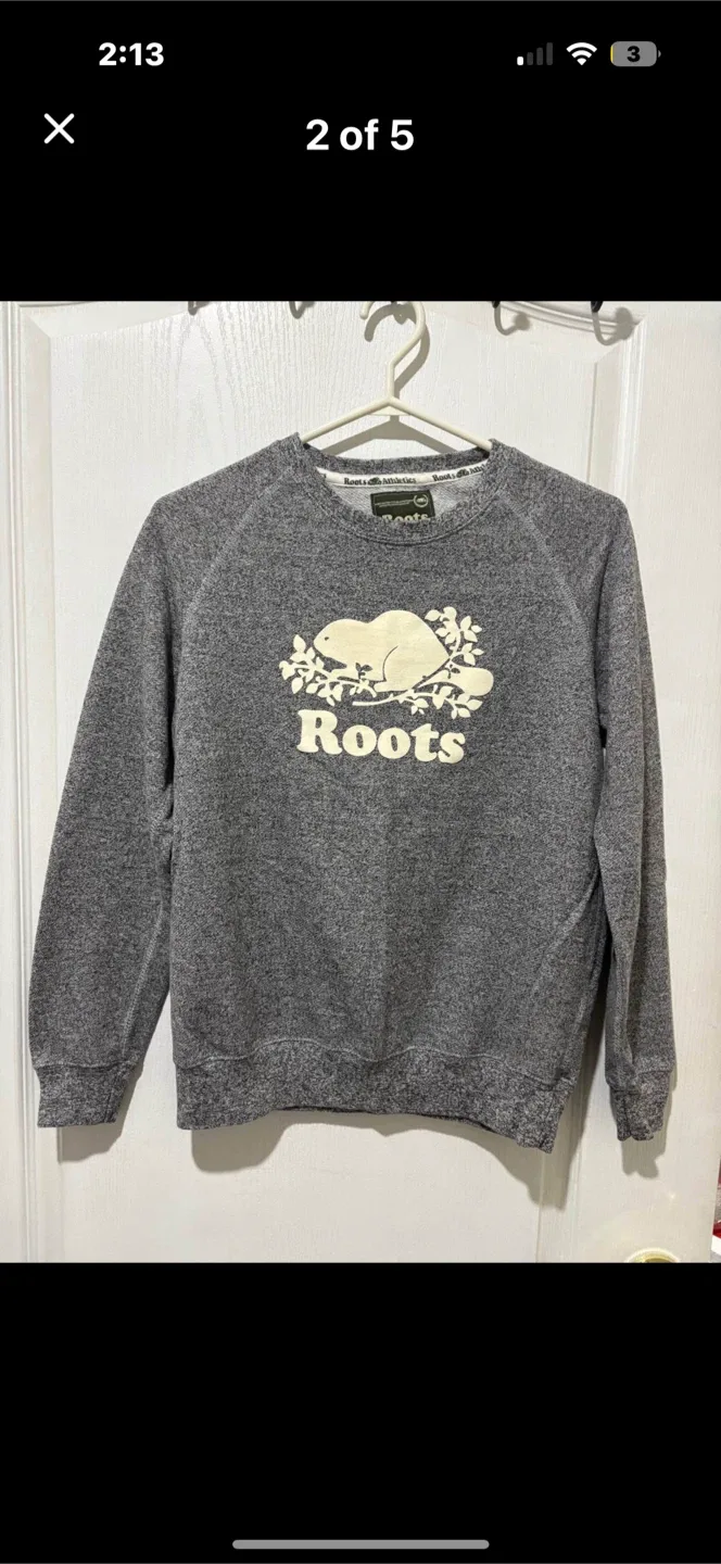 Roots Athletics Grey Crewneck - Size S thumbnail