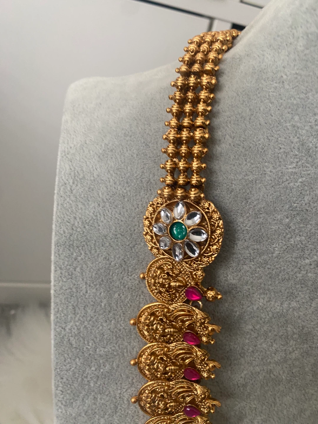 Gold Plated Necklace and Earring Set - photo 5
