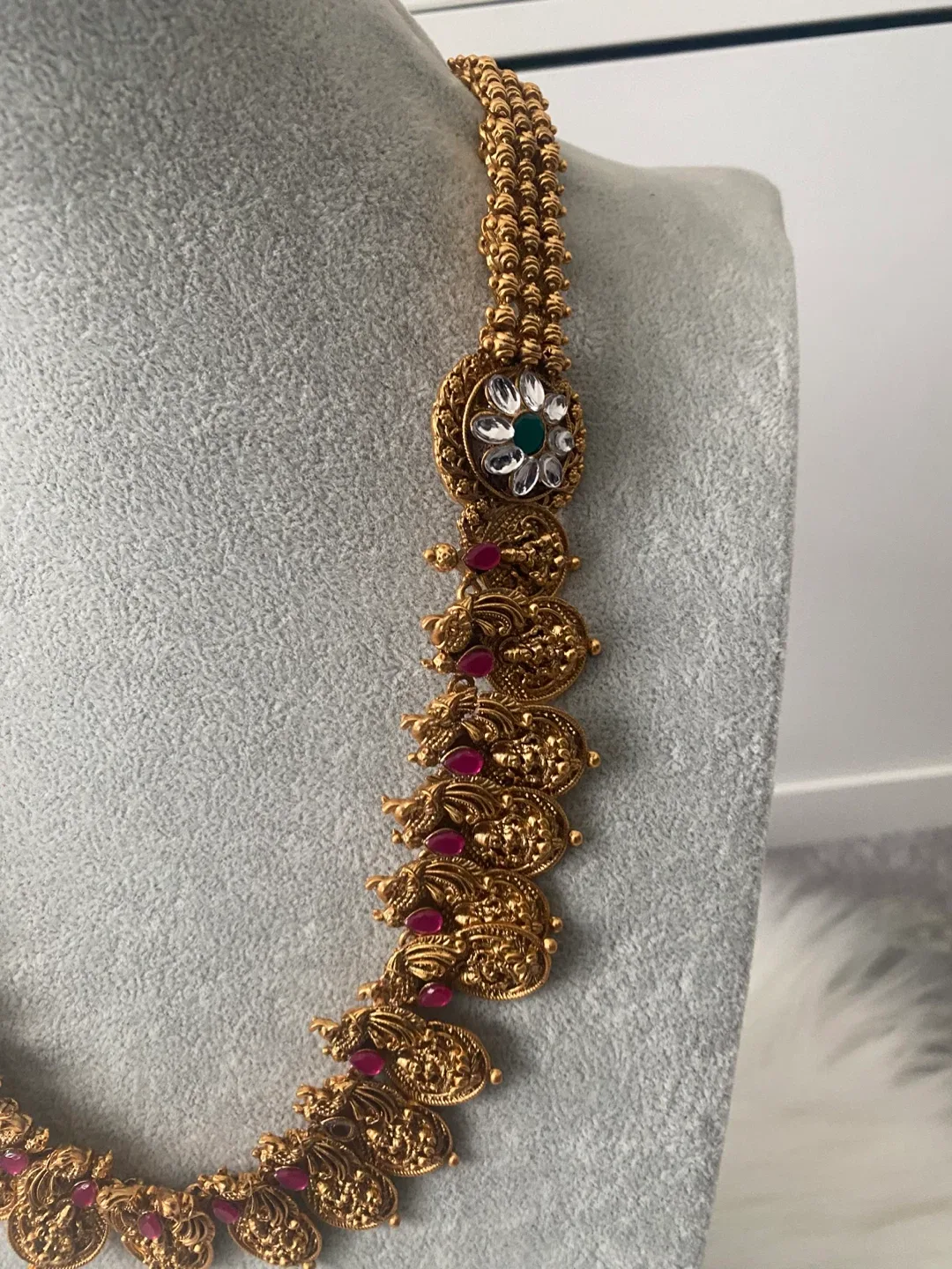 Gold Plated Necklace and Earring Set thumbnail
