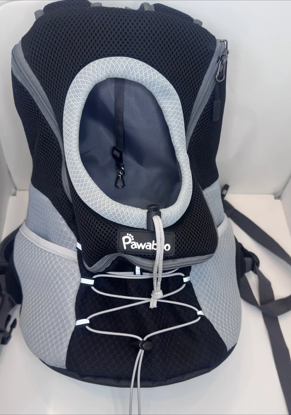 Pawaboo Pet Carrier Backpack - Black & Grey image indicator(2)