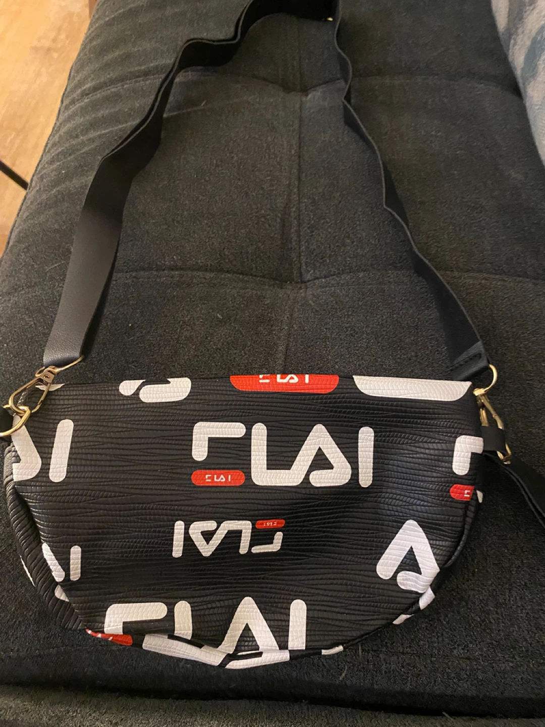 Black & White Patterned Crossbody Bag - photo 2