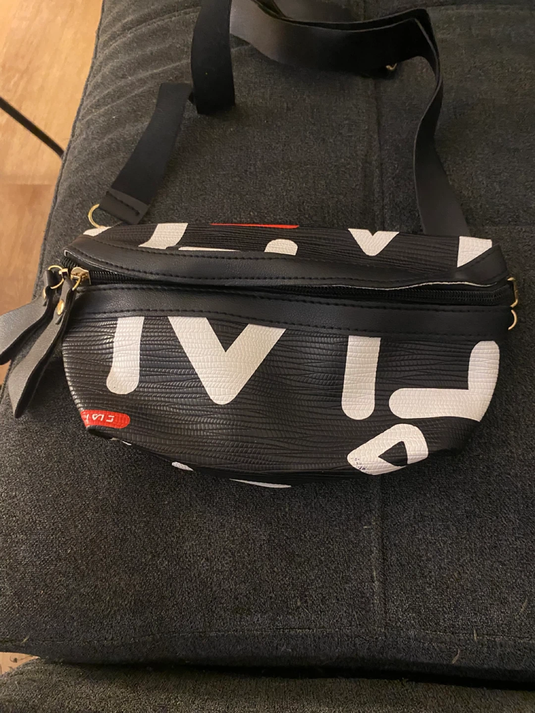 Black & White Patterned Crossbody Bag - photo 3