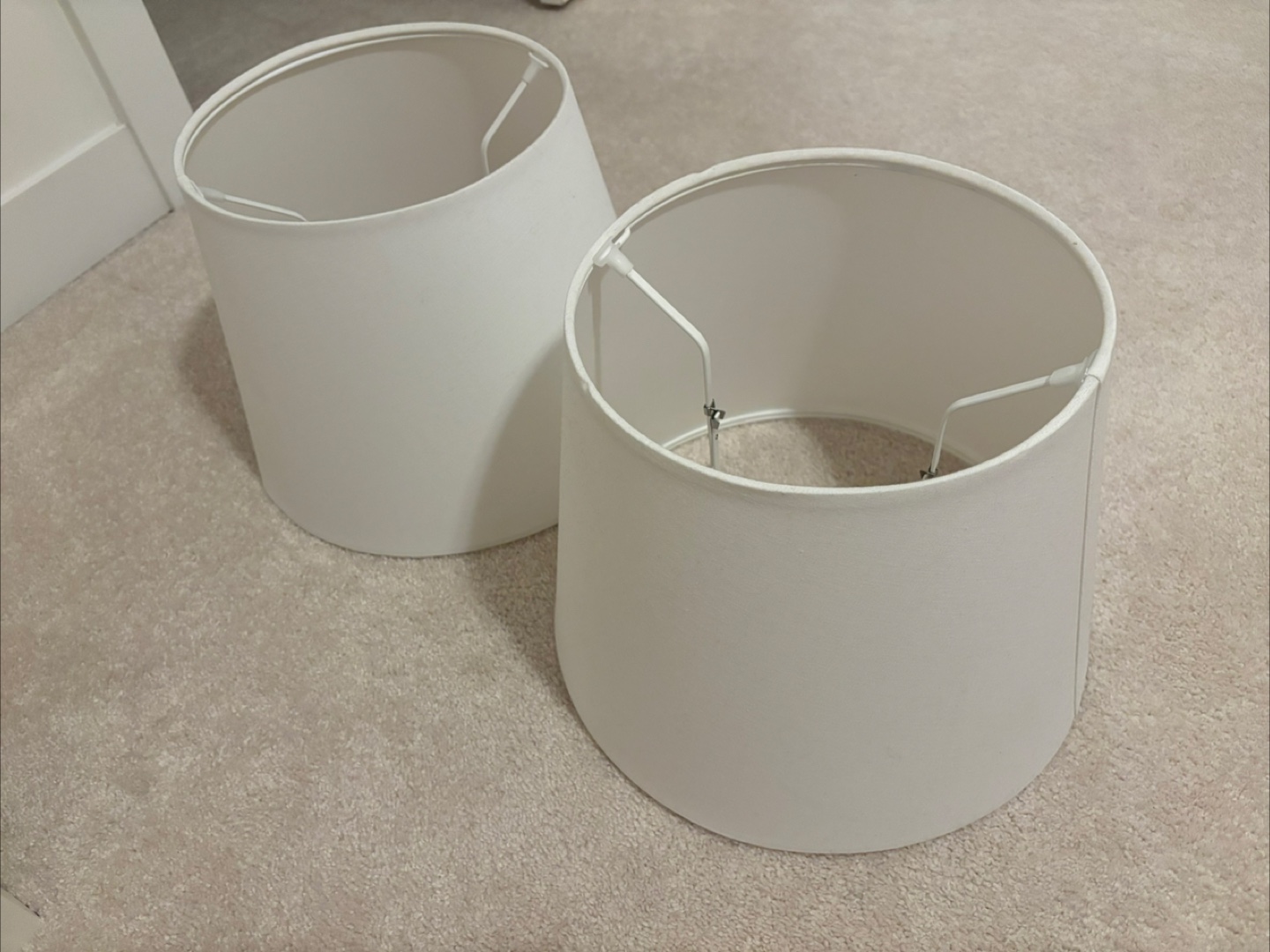 Pair of White Lamp Shades IKEA - photo 2
