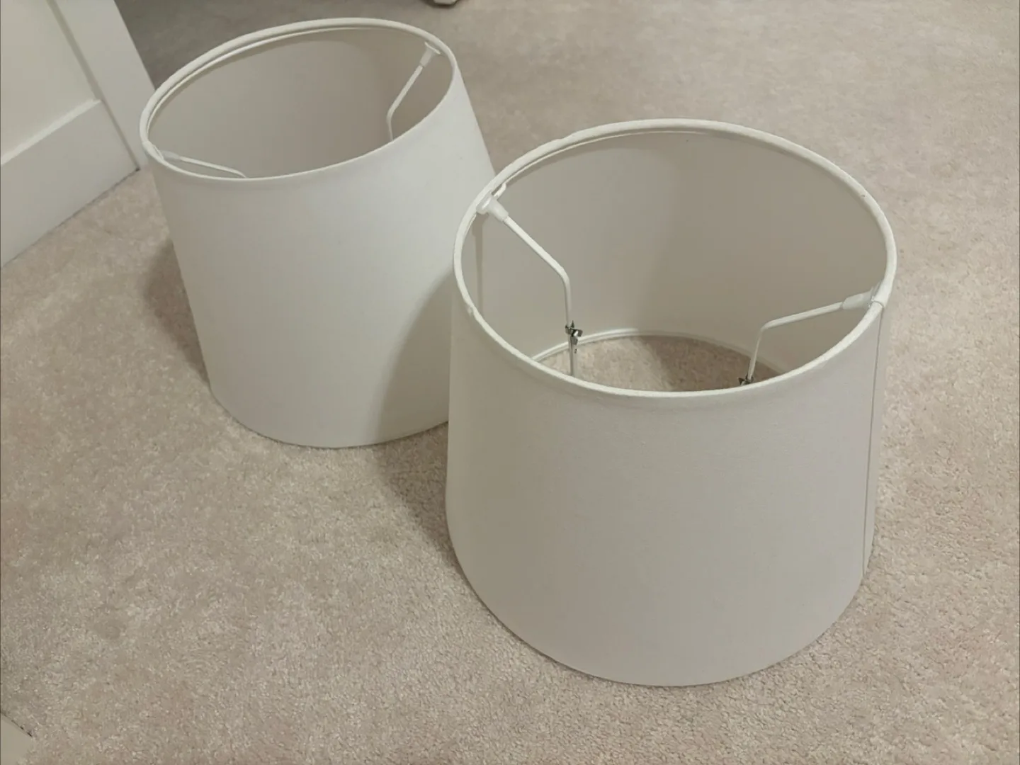 Pair of White Lamp Shades IKEA image indicator(2)