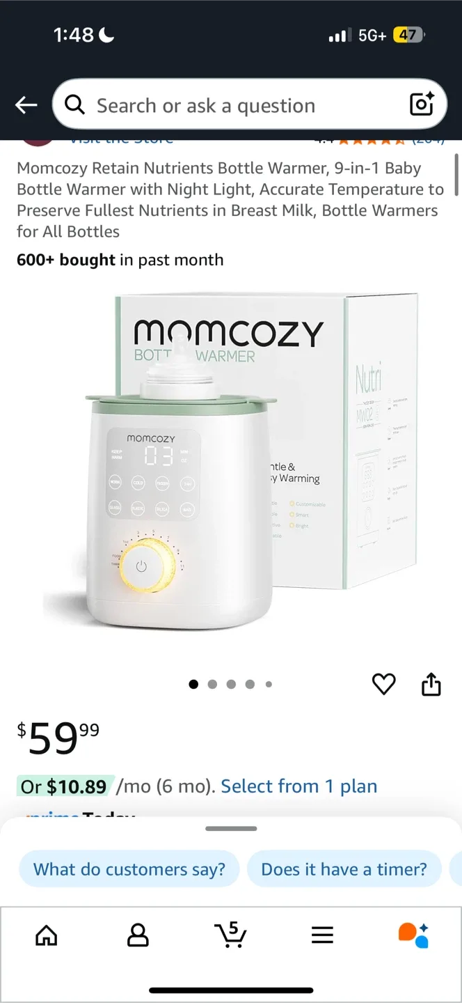 Momcozy 9-in-1 Baby Bottle Warmer