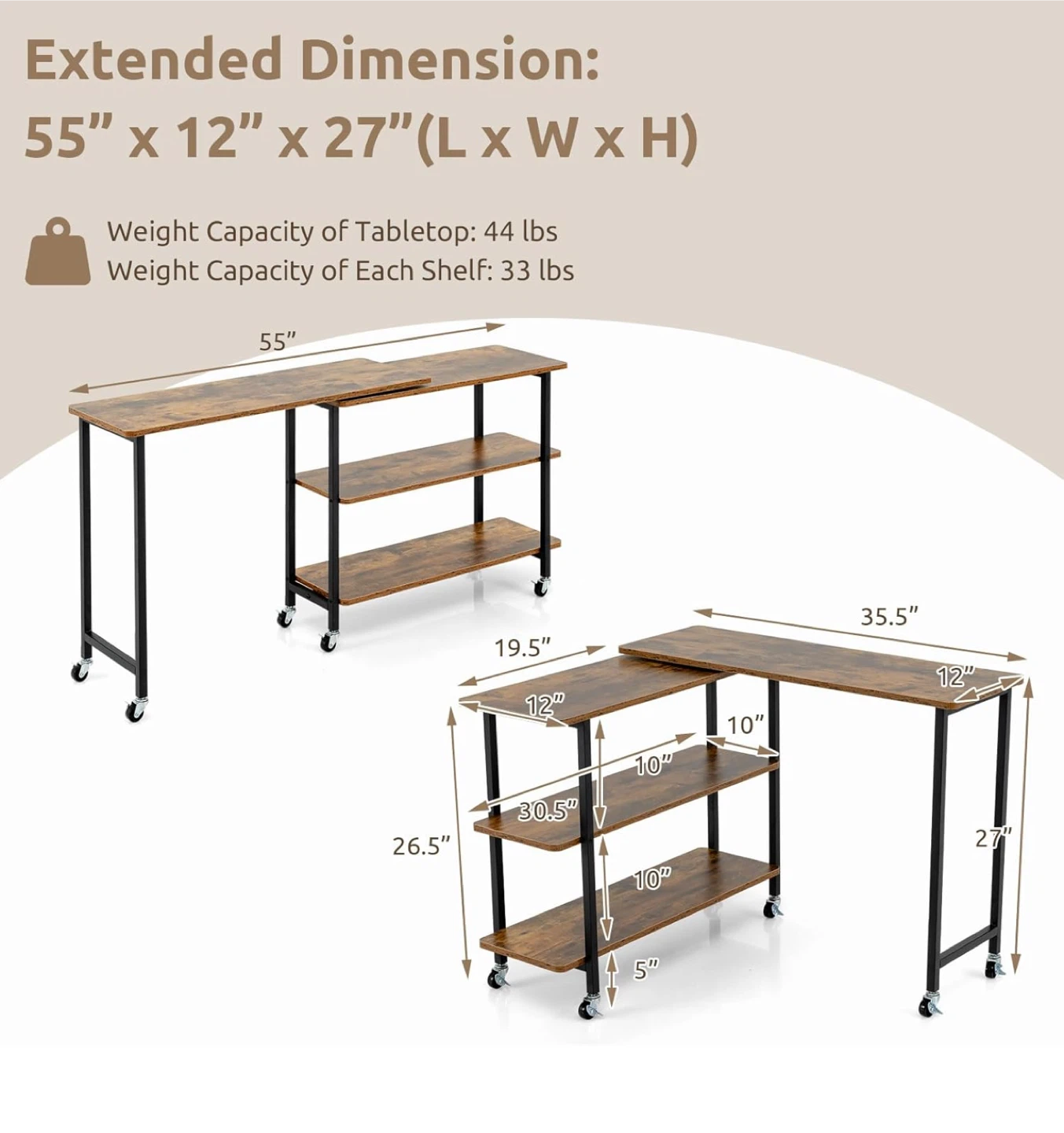 Rotating End Table - photo 2