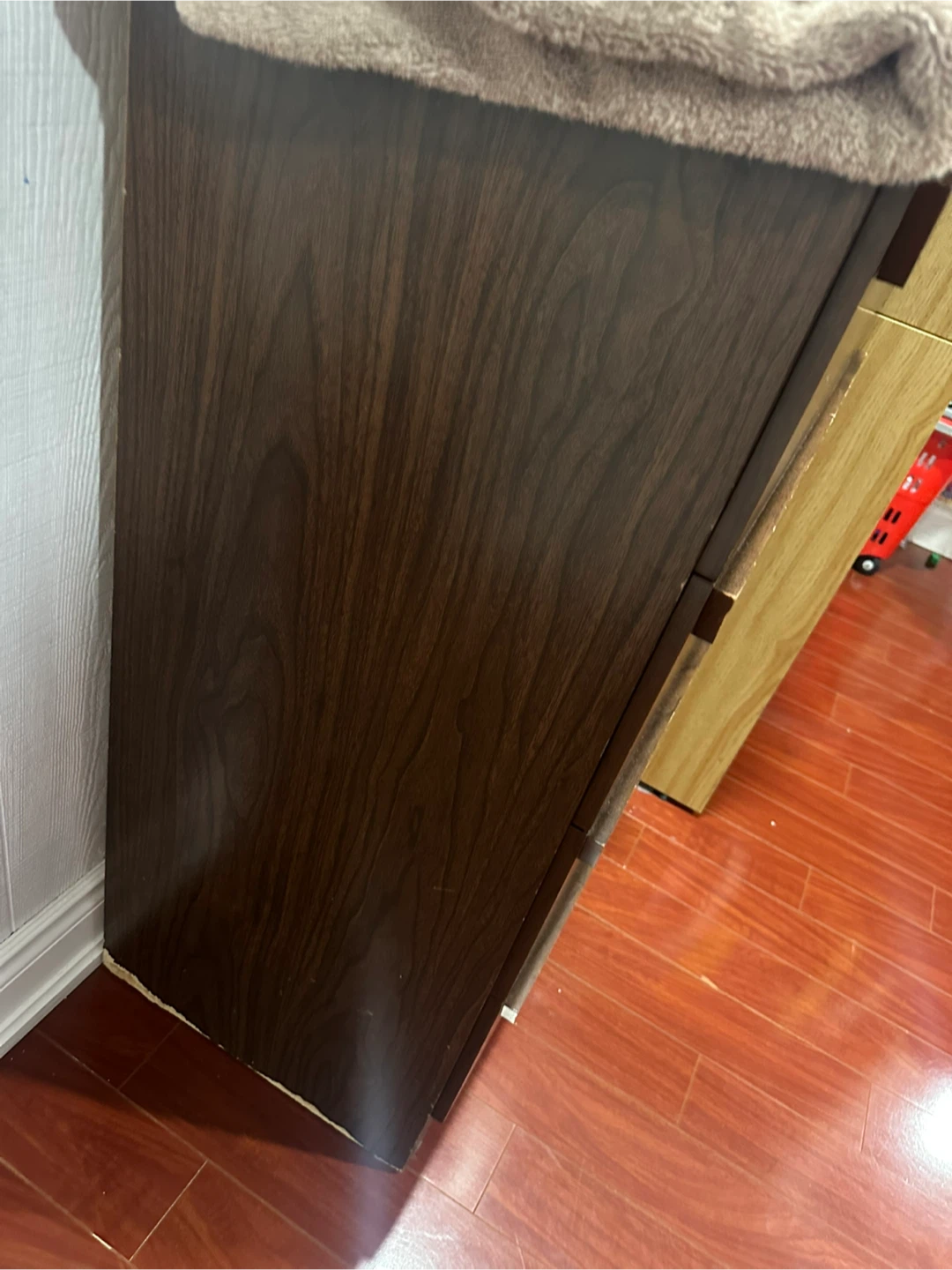 Brown Wood 4-Drawer Dresser - photo 2