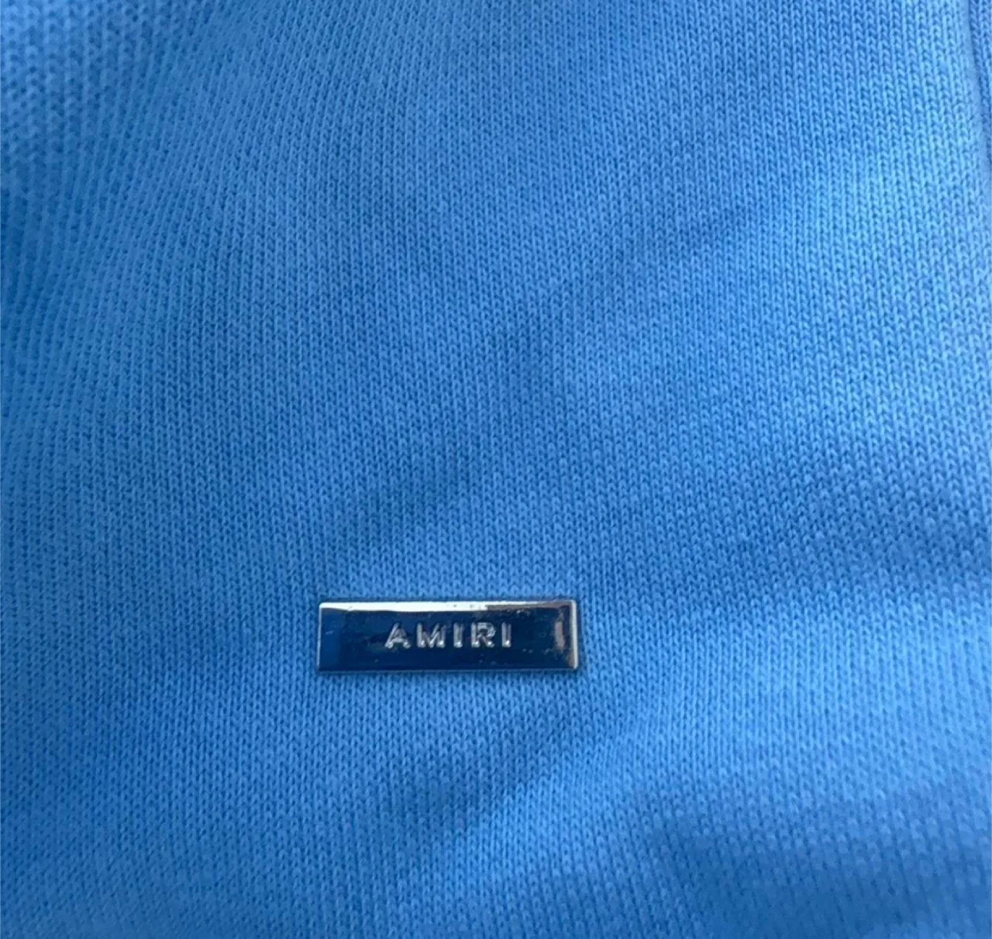 Amiri Blue Staggered Logo Hoodie Men’s - All Sizes image indicator(5)