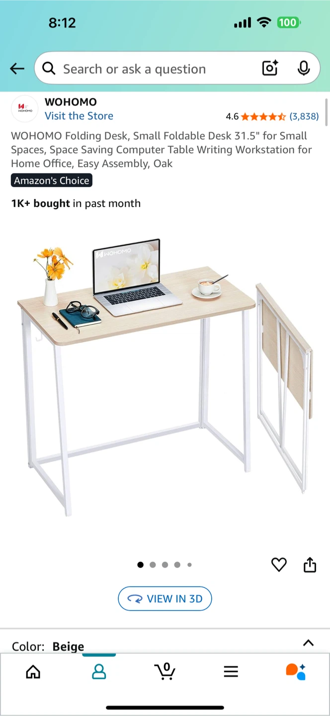 Foldable desk 🥕