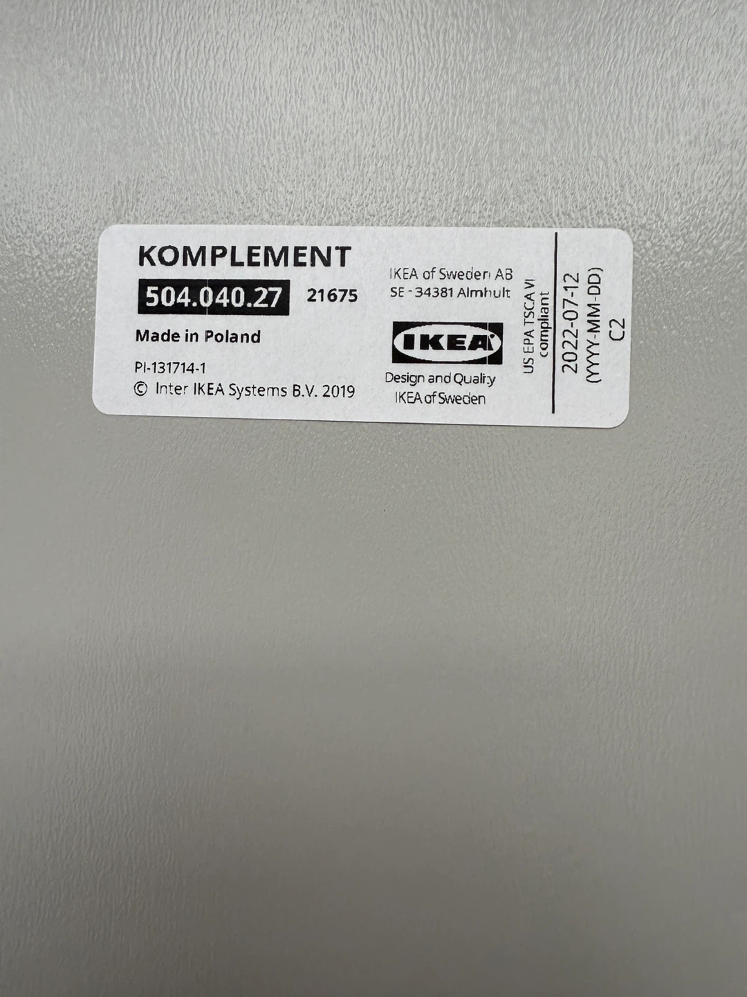 IKEA Komplement Insert with Compartments - photo 3