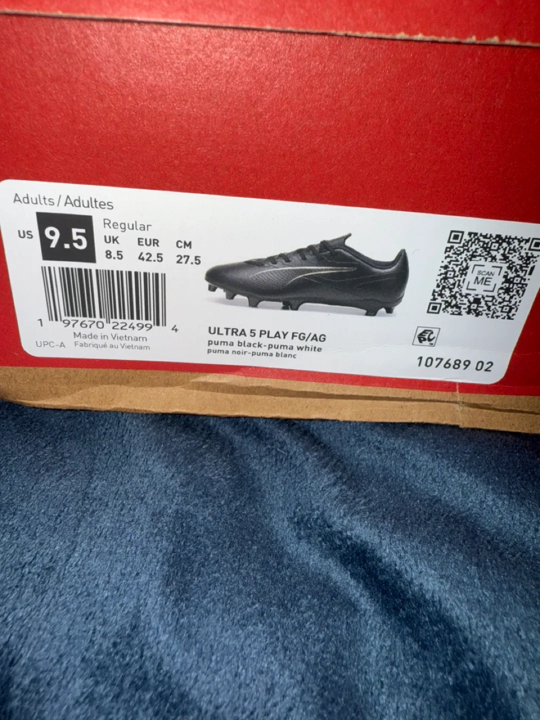 Puma Ultra 5 Play FG/AG Soccer Cleats - US 9.5 thumbnail
