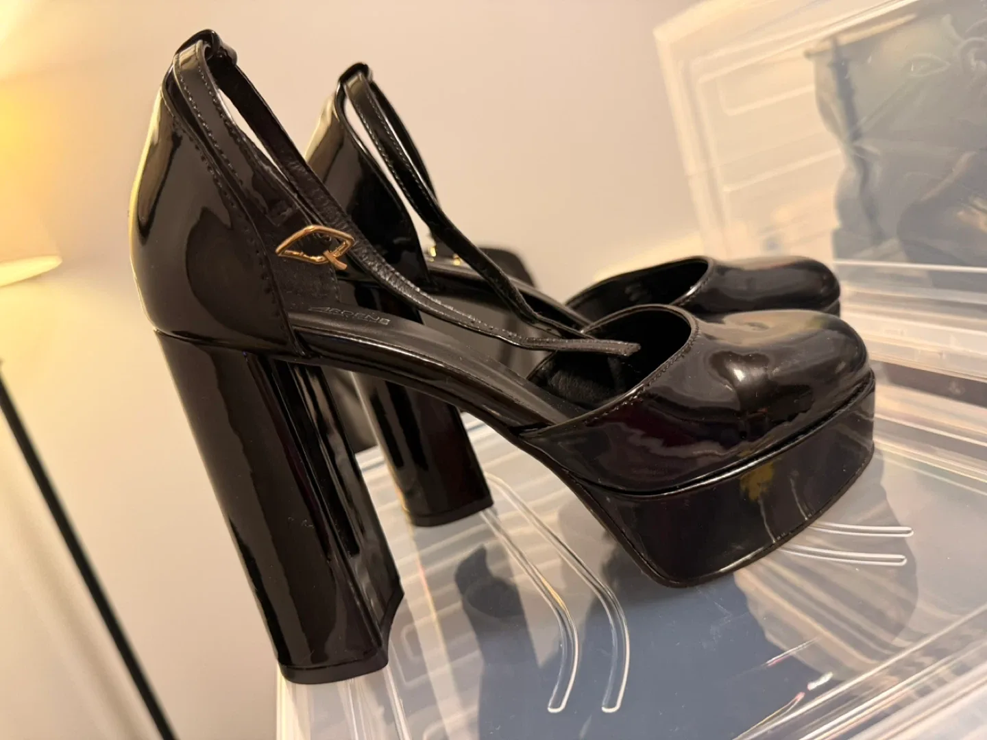 Ardene Black Platform Heels - Size 7 image indicator(4)