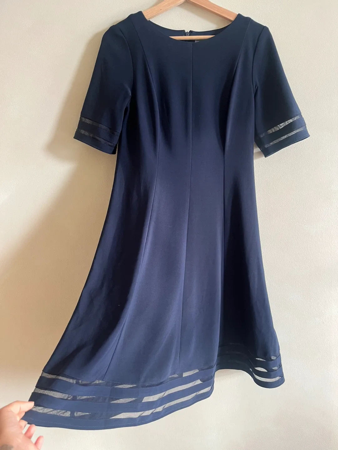 Laura Dress - Size 8 - Navy Blue