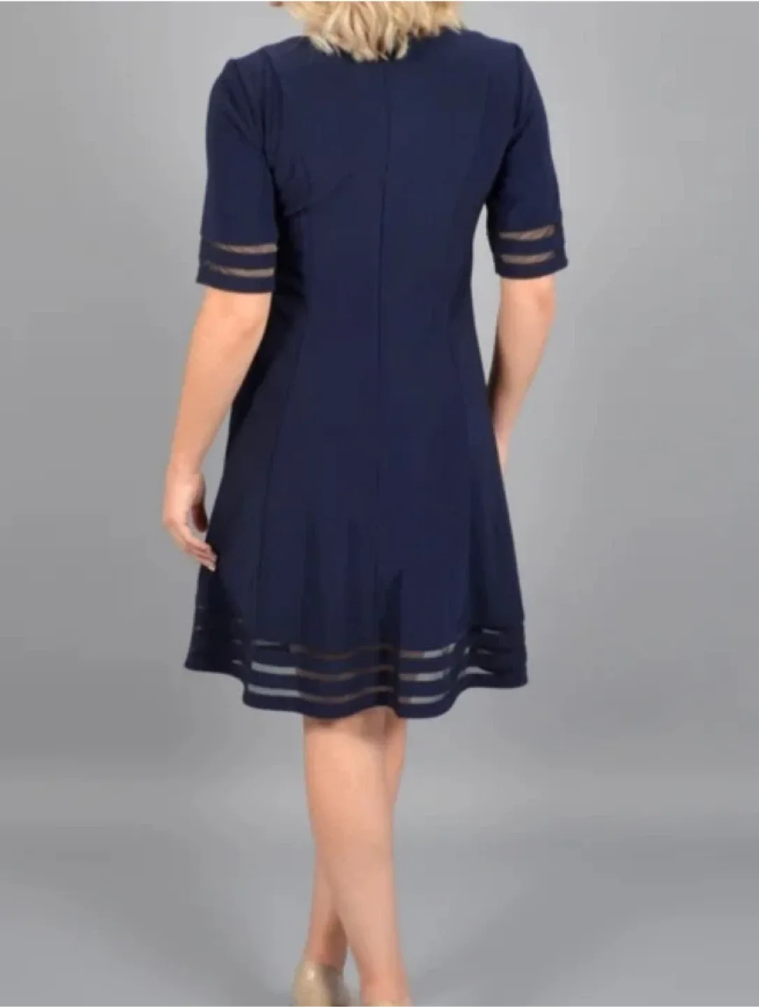 Laura Dress - Size 8 - Navy Blue image indicator(3)