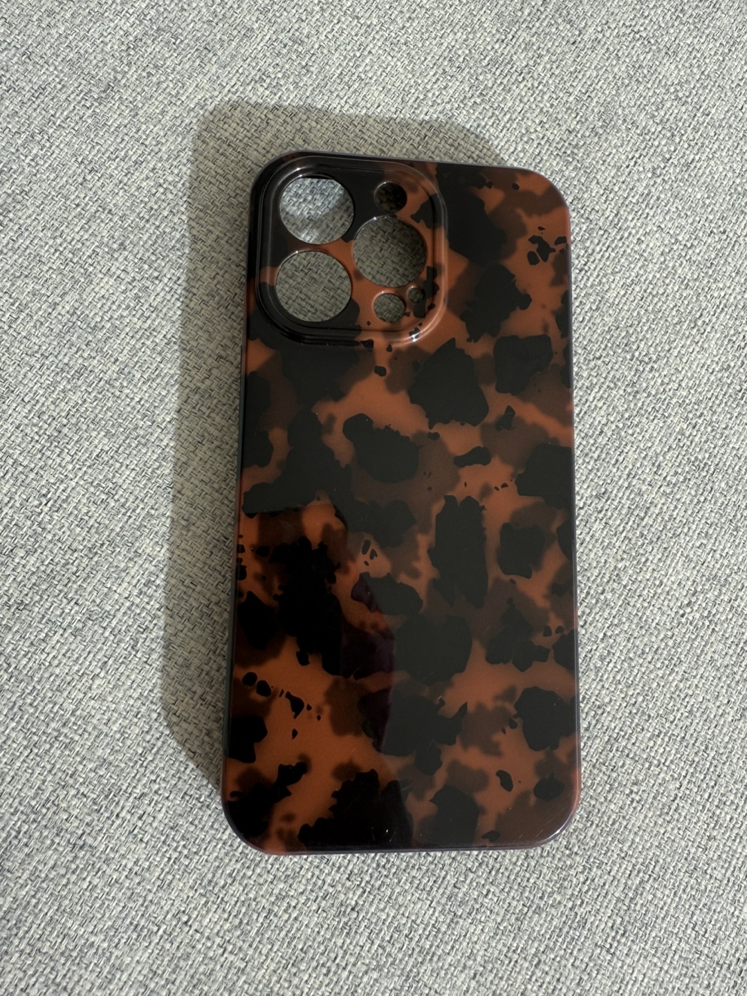 iPhone 13 pro Case, Tortoise Shell & Black