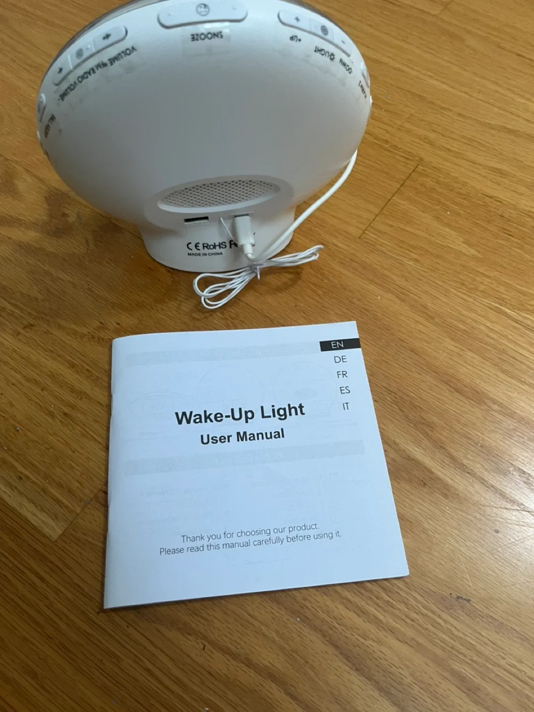 Wake-Up Light Clock Alarm with User Manual image indicator(3)