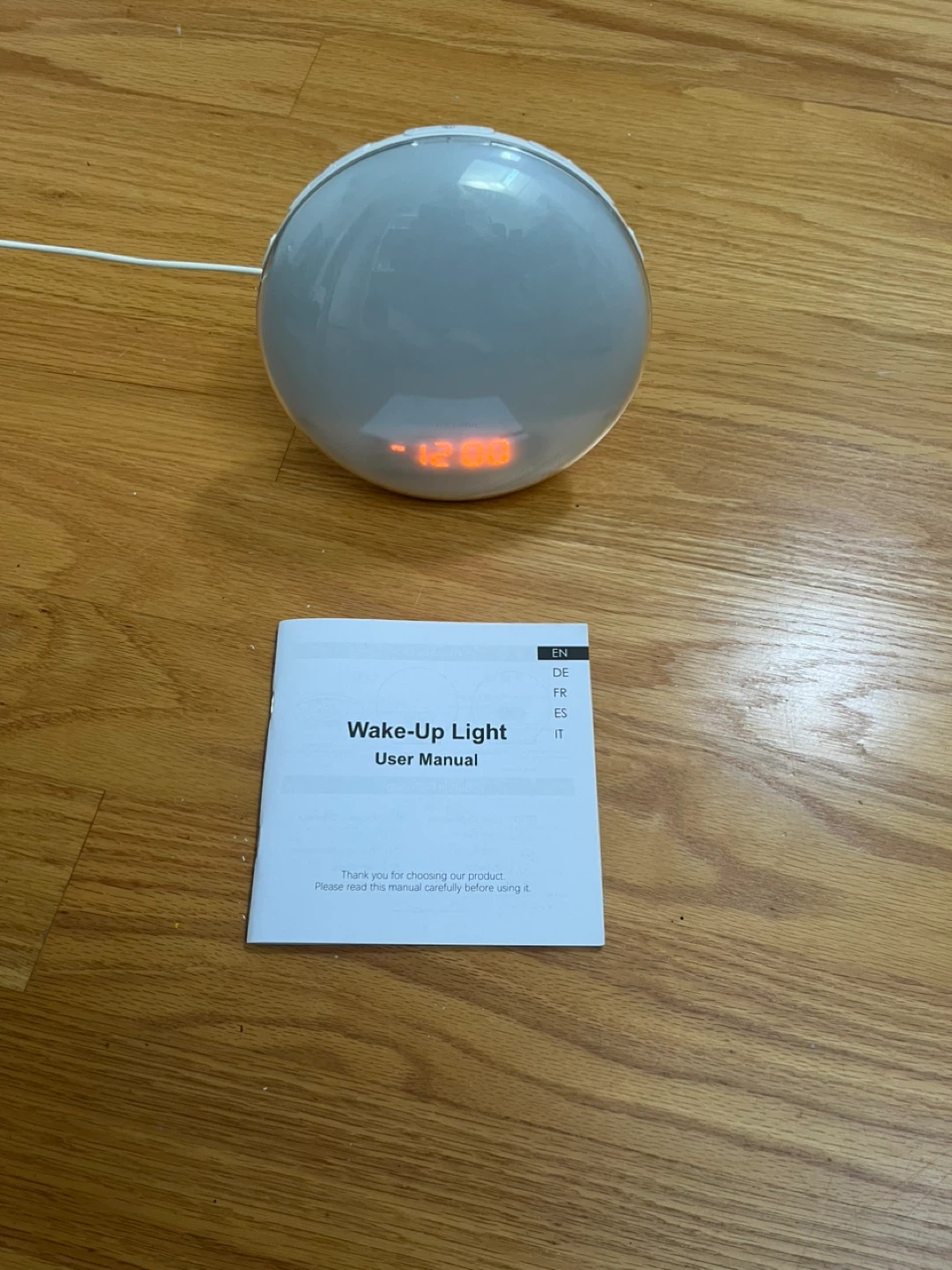 Wake-Up Light Clock Alarm with User Manual