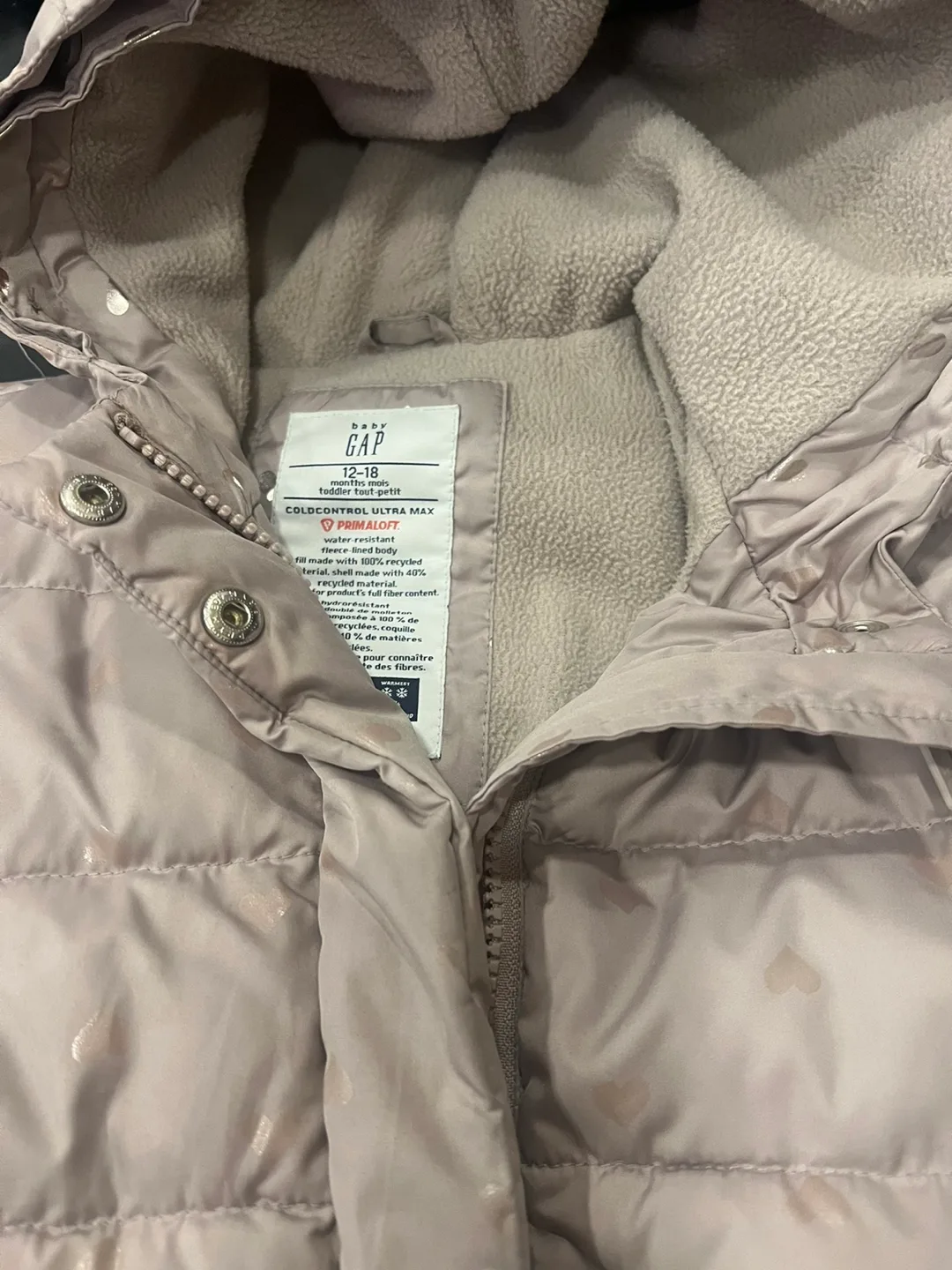 GAP Baby ColdControl Ultra Max Puffer Jacket - 12-18 Months image indicator(5)