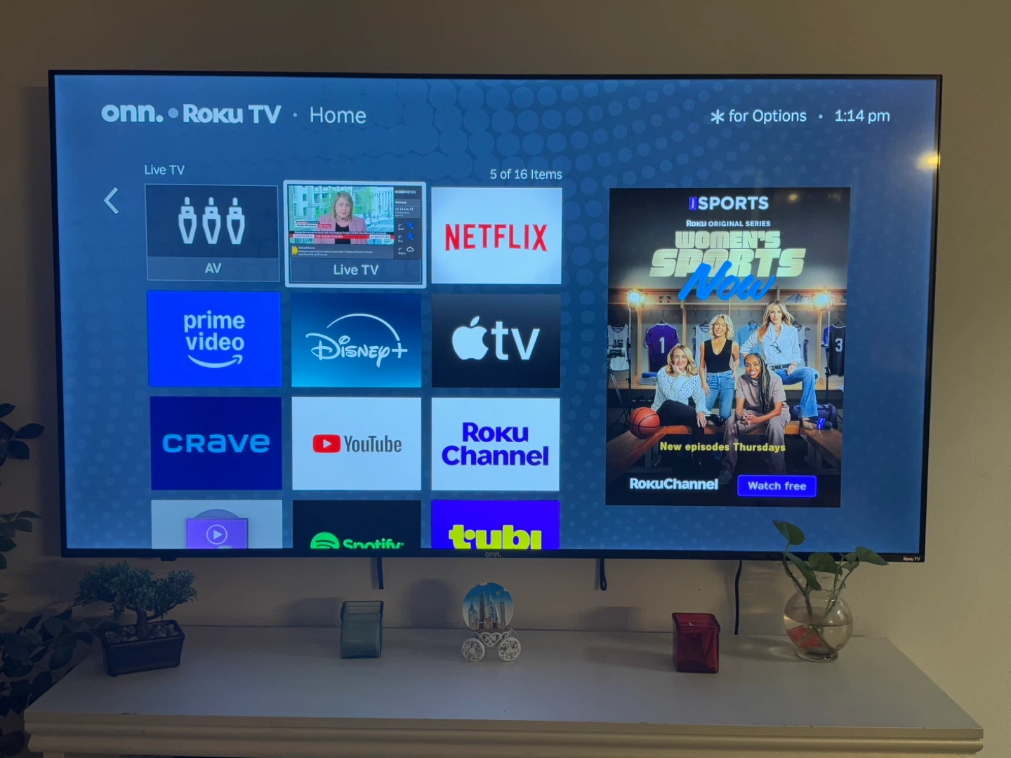 70” onn. Roku TV - photo 3