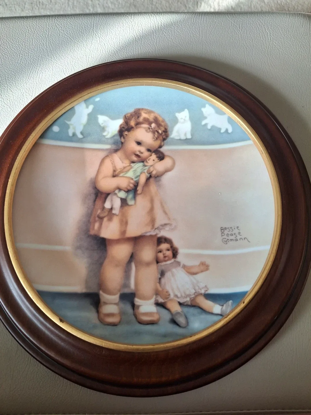 Bessie Pease Gutmann framed plate thumbnail