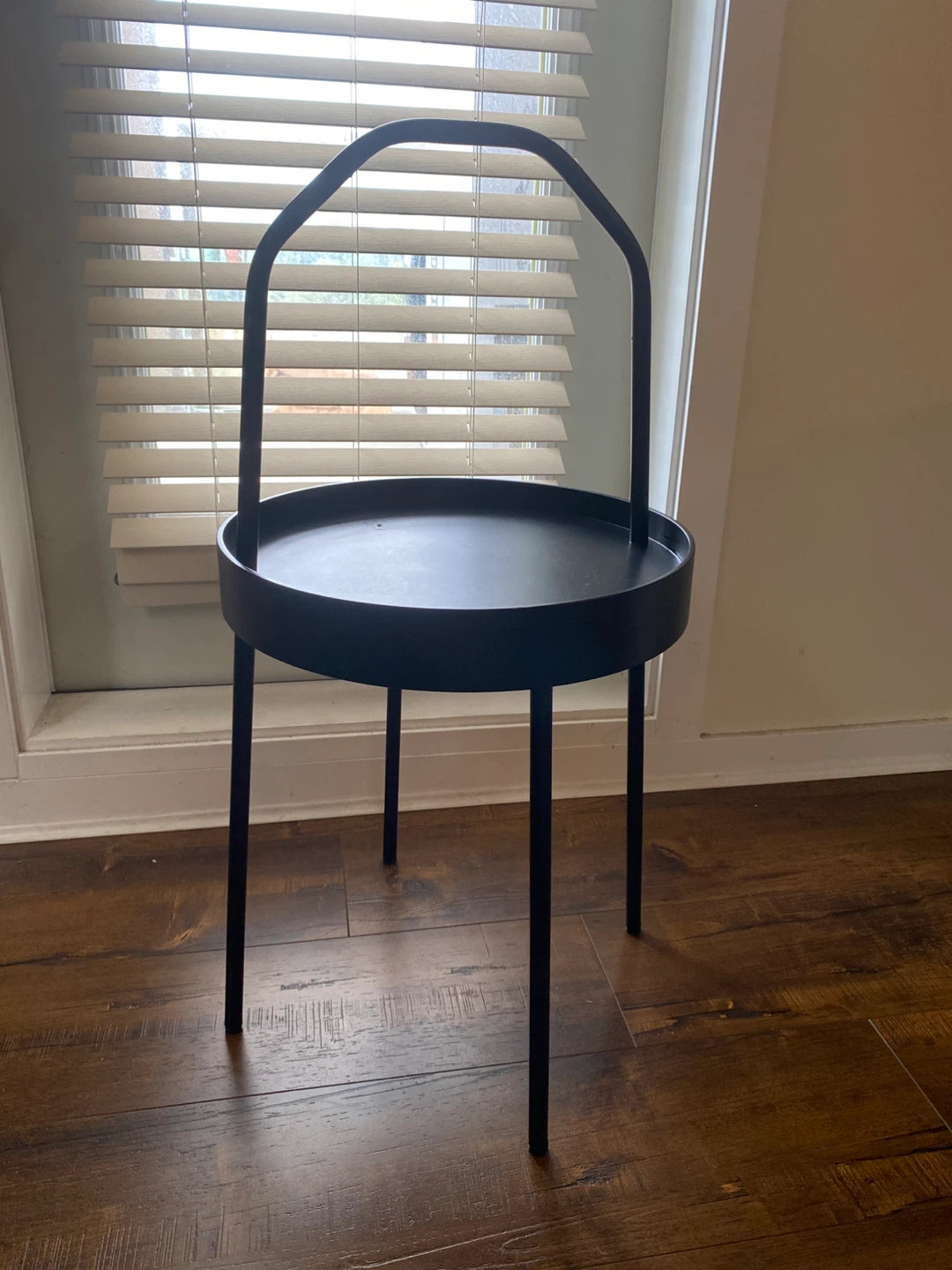 IKEA BURVIK Black Side Table