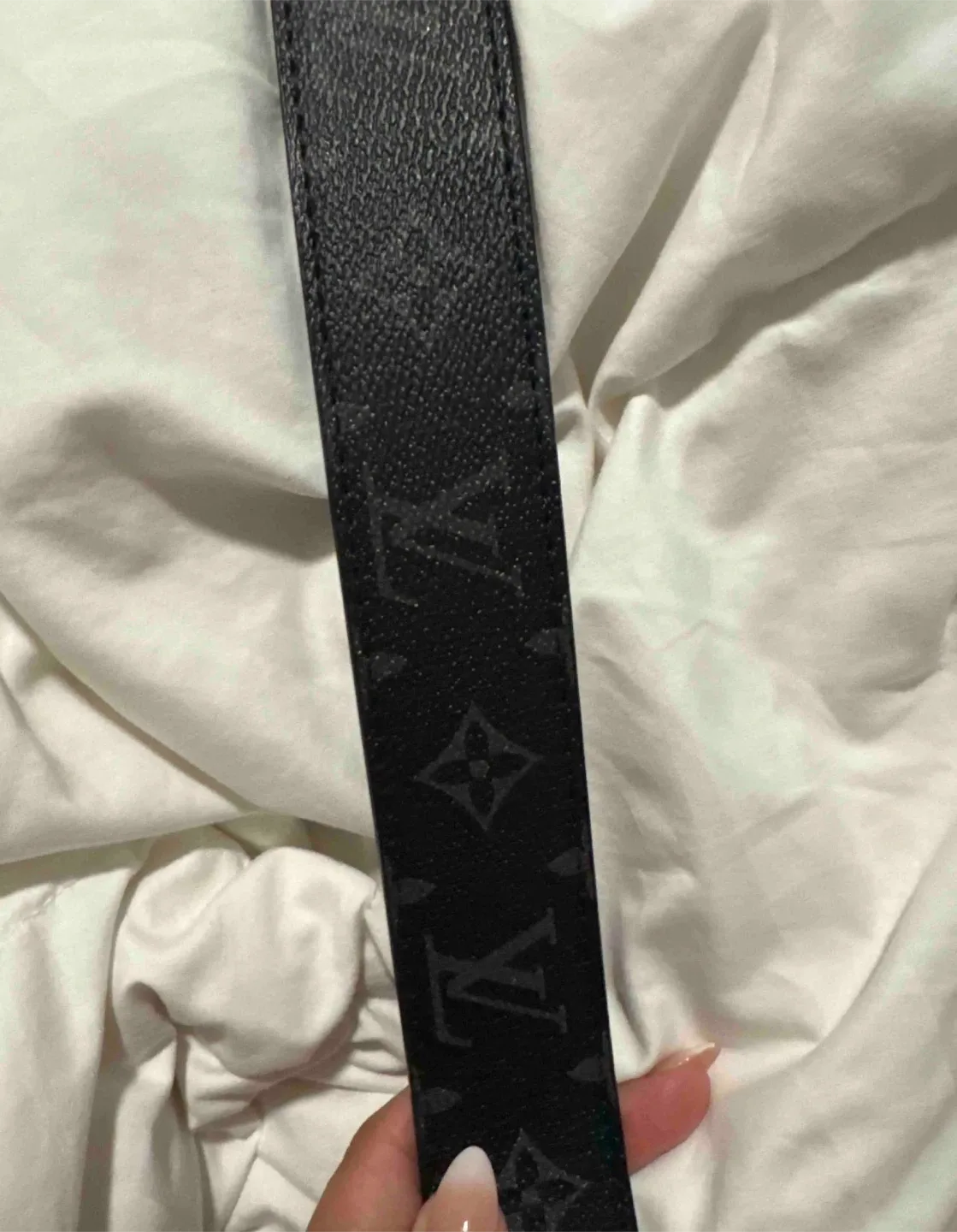 Louis Vuitton Black Monogram Belt Size 115/46 image indicator(4)