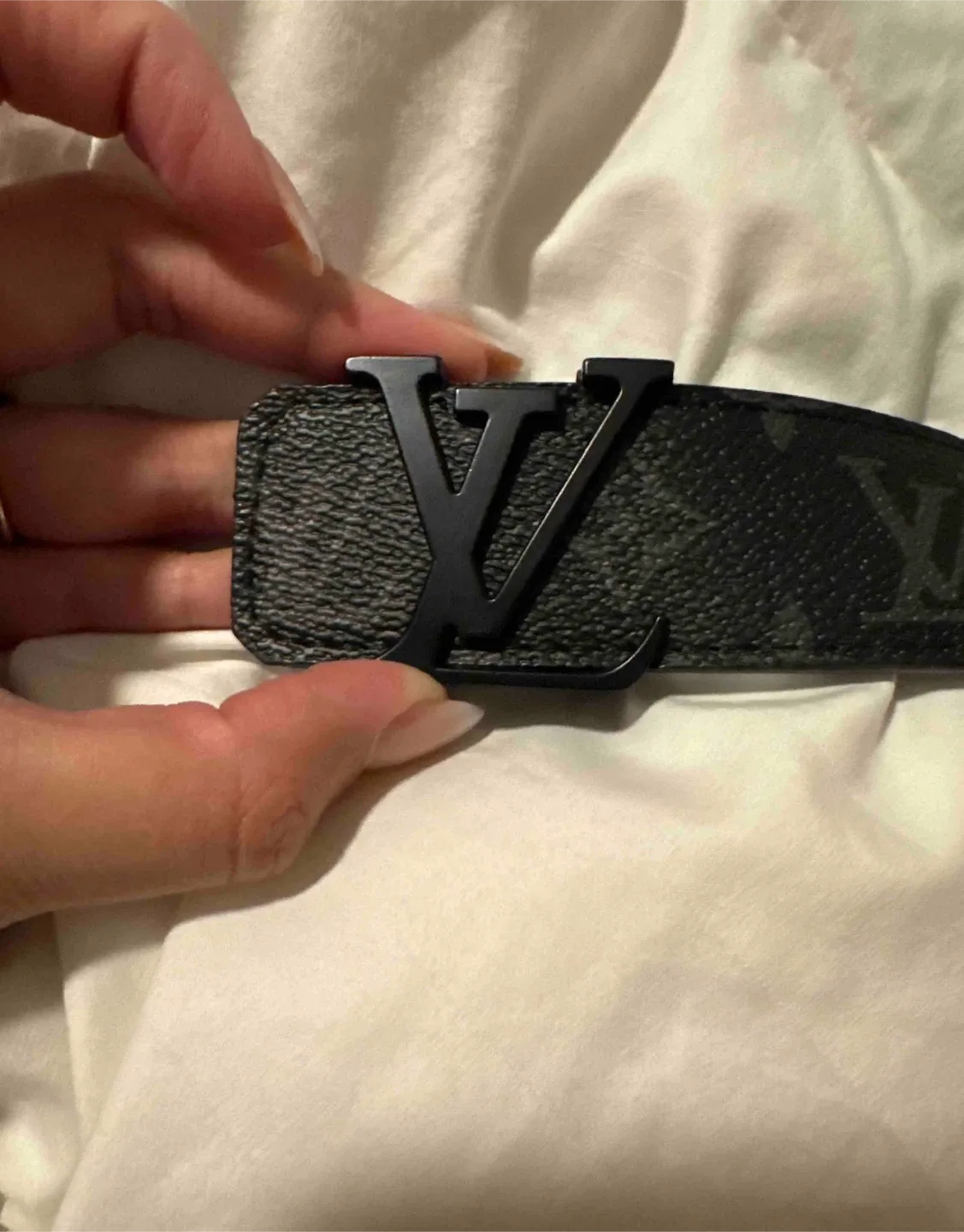 Louis Vuitton Black Monogram Belt Size 115/46 image indicator(3)
