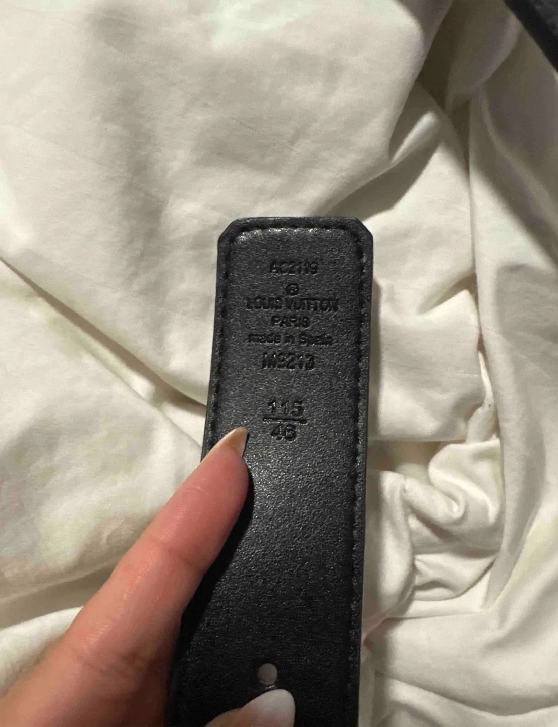 Louis Vuitton Black Monogram Belt Size 115/46 image indicator(2)