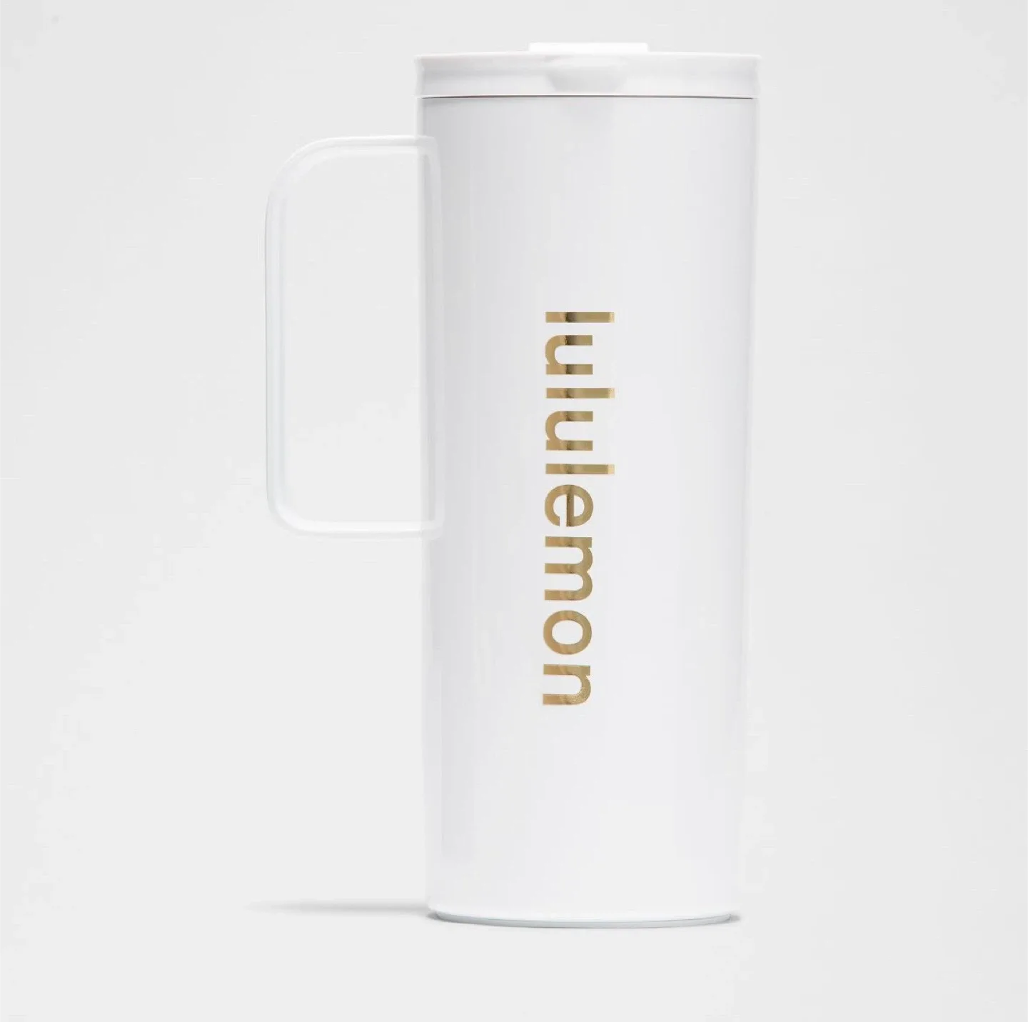 Lululemon White Insulated mug with Handle thumbnail