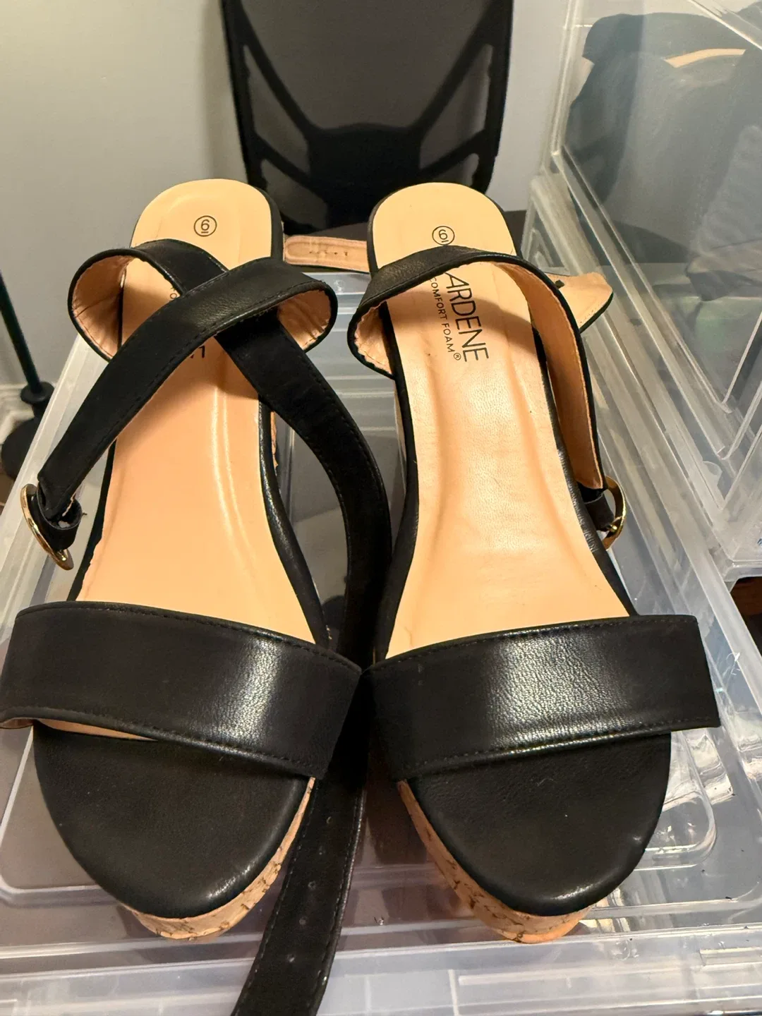 Ardene Wedge Sandals - Size 6.5 or 7 image indicator(2)