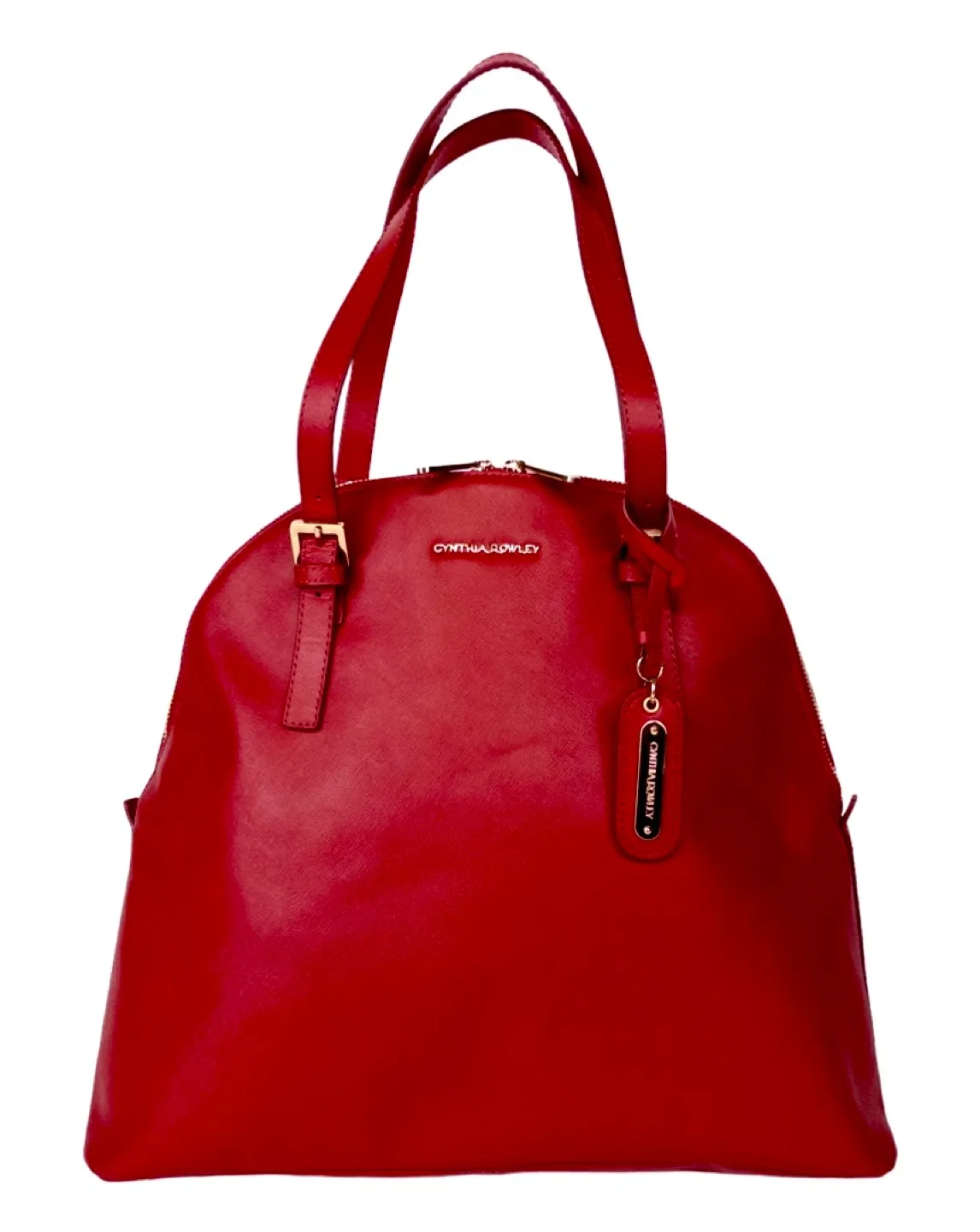 Cynthia Rowley Red Leather Dome Satchel Bag image indicator(2)