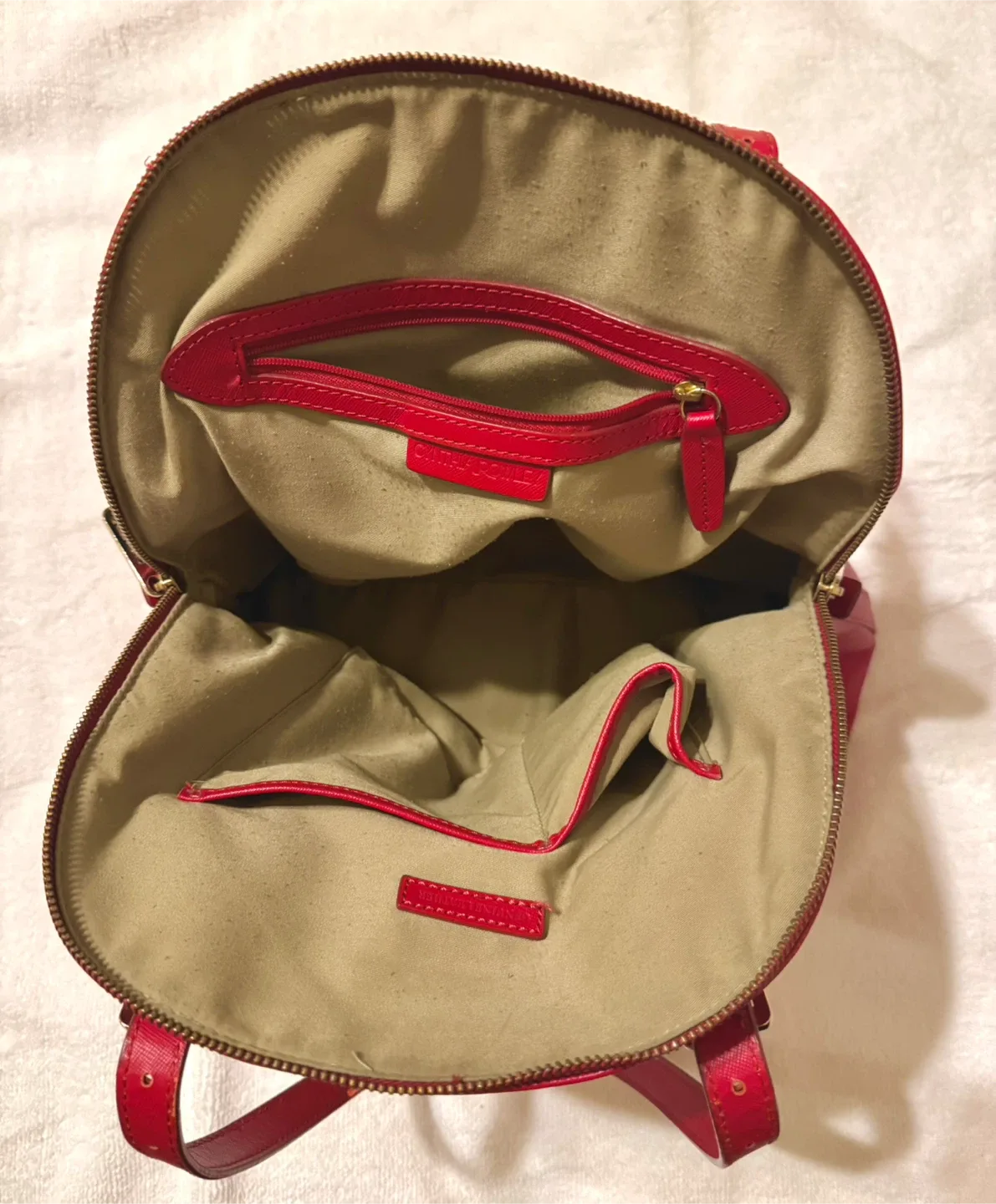 Cynthia Rowley Red Leather Dome Satchel Bag image indicator(5)