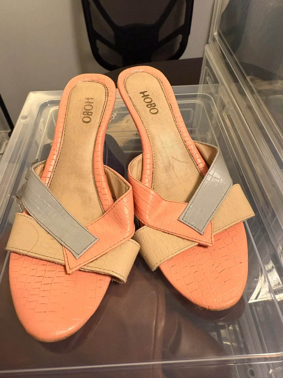 Hobo Coral Wedge Sandals - Size 7 thumbnail