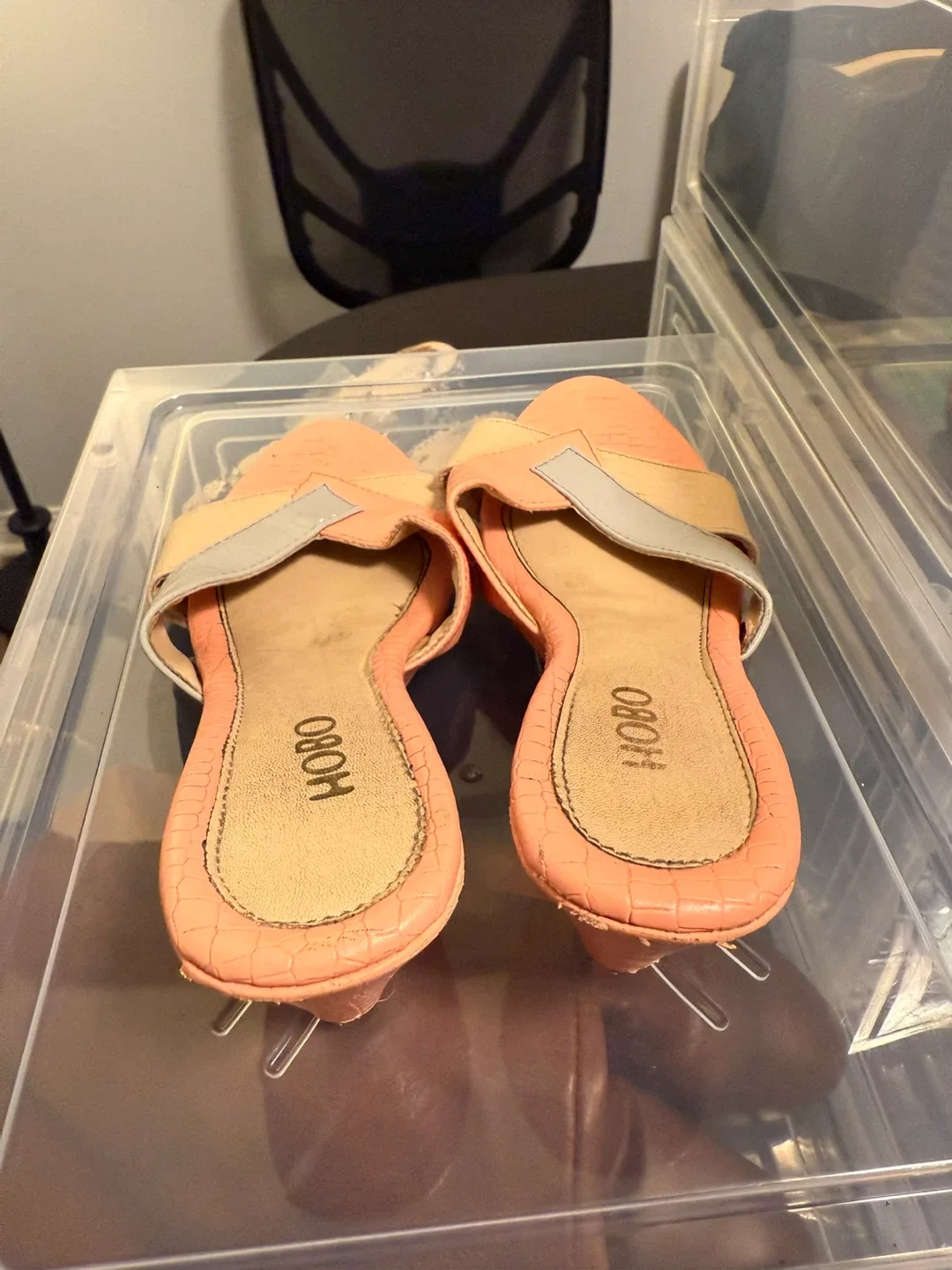 Hobo Coral Wedge Sandals - Size 6.5 or 7 image indicator(3)
