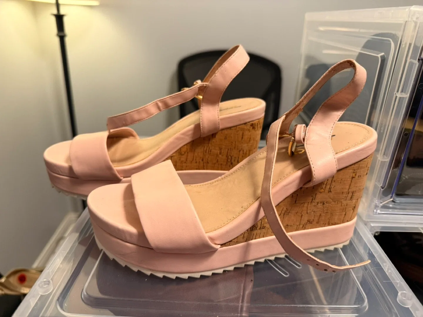 Pink Wedge Sandals image indicator(2)